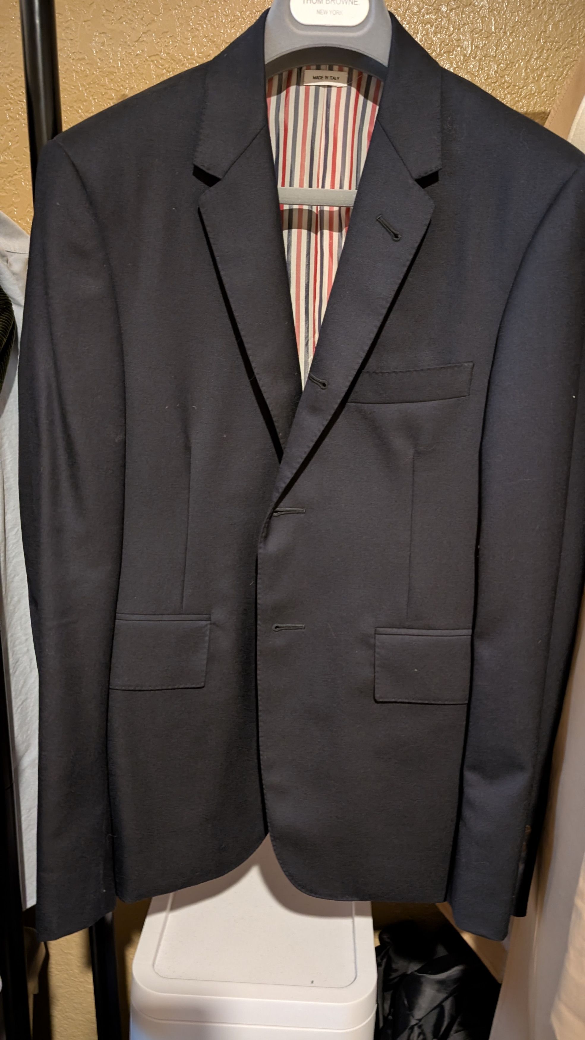 トムブラウン Classic Wool Navy Jacket sz0