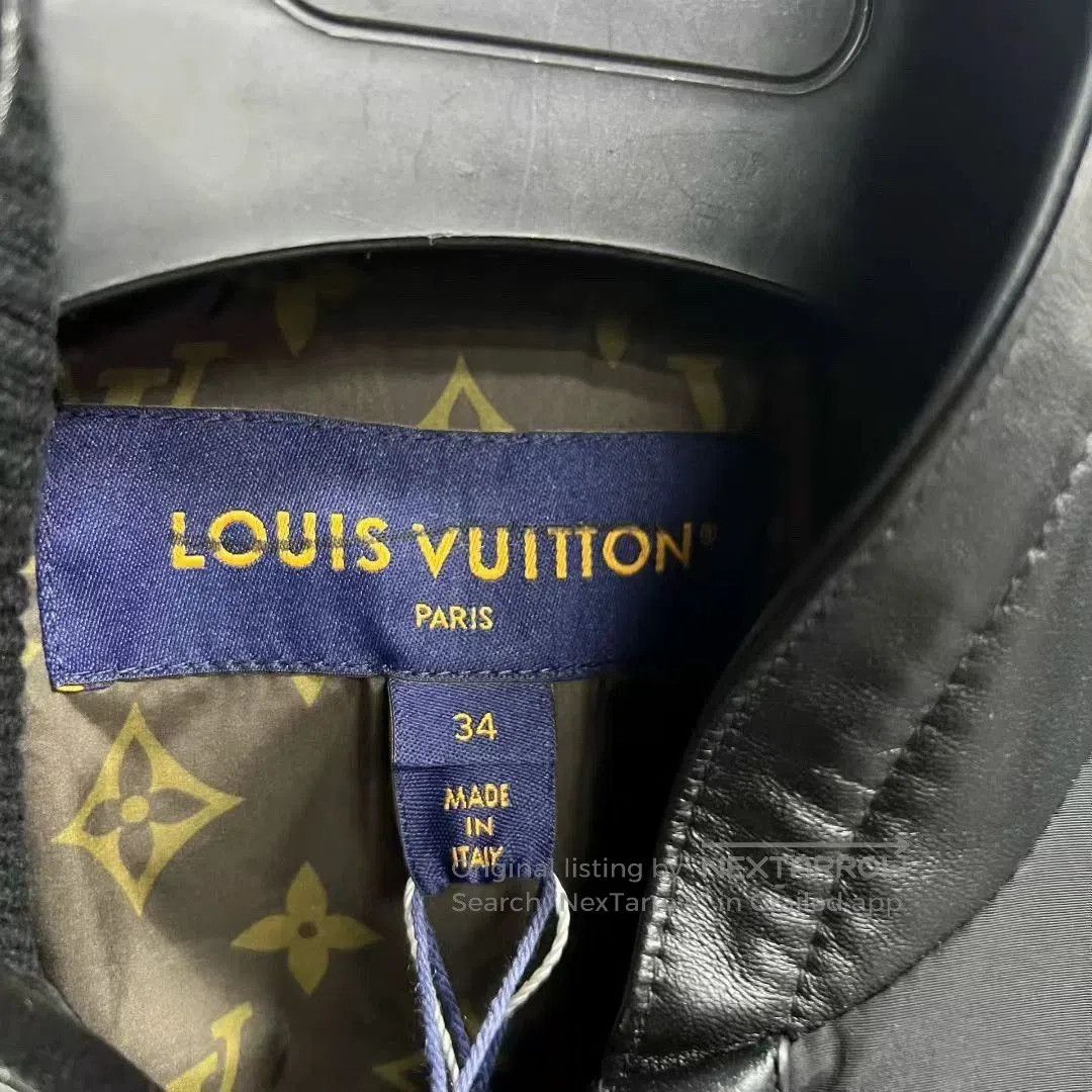 Louis Vuitton louis vuitton black leather zip jacket. Size US L / EU 52-54 / 3 - 3 Thumbnail