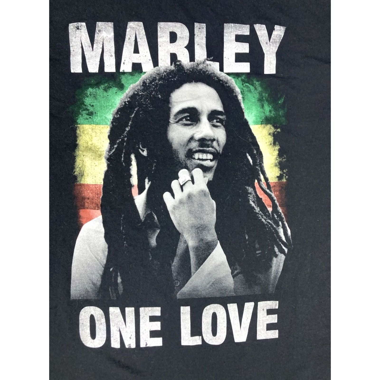 Vintage VINTAGE Bob Marley One Love Graphic T-shirt Men XXL Black Short Sleeve Music Size US XXL / EU 58 / 5 - 2 Thumbnail