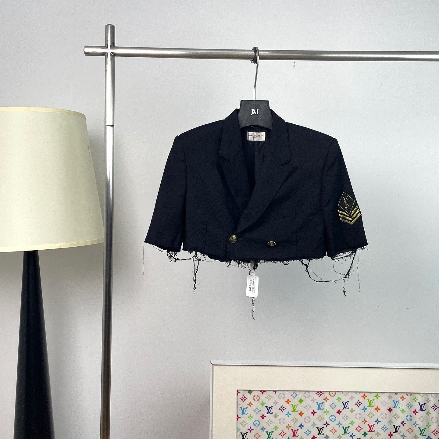 Saint Laurent Paris Saint Laurent Logo Embroidered Blazer Size 46 Size XL / US 12-14 / IT 48-50 - 1 Thumbnail