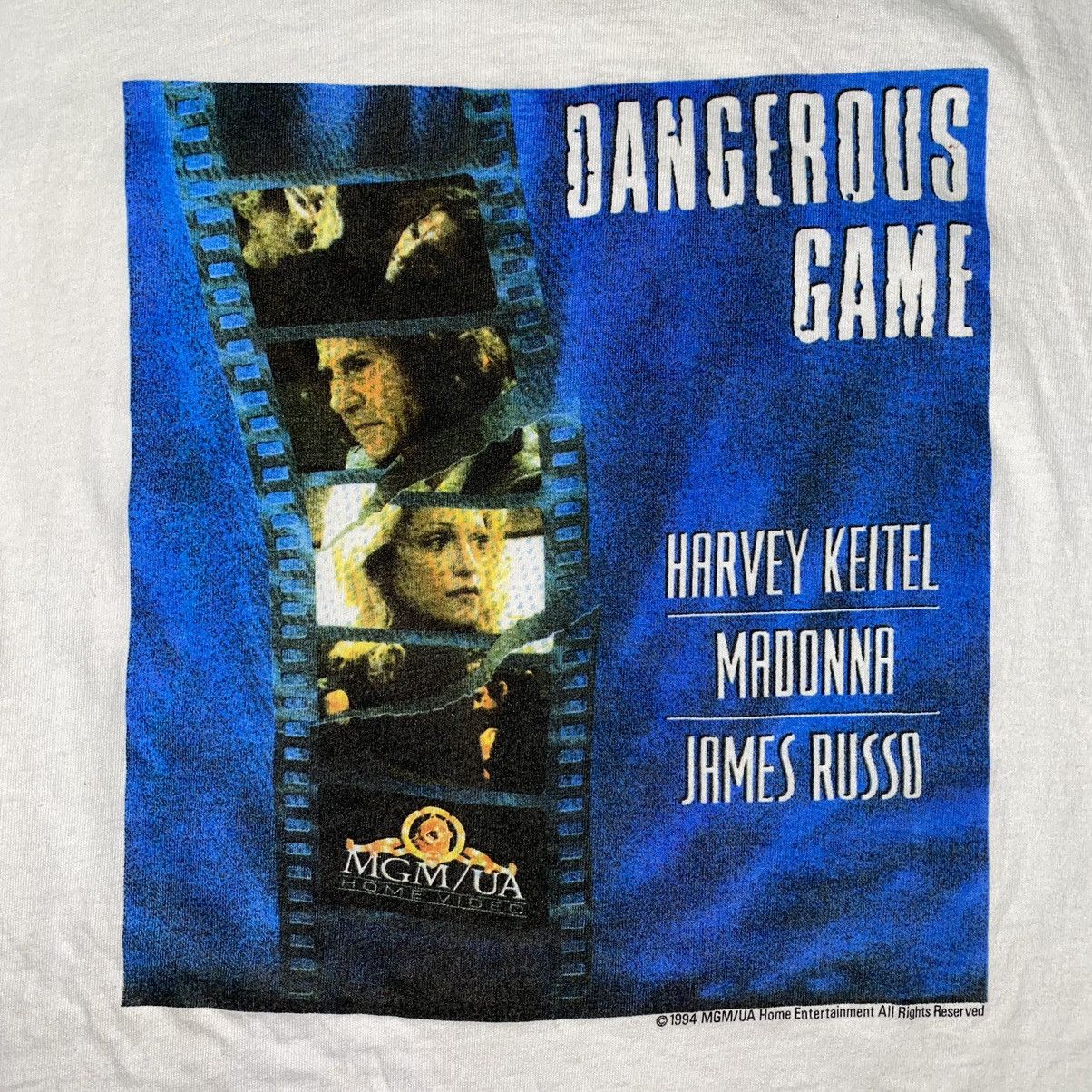 Vintage VINTAGE 90S DANGEROUS GAME MOVIE T-SHIRT Size US XL / EU 56 / 4 - 5 Thumbnail