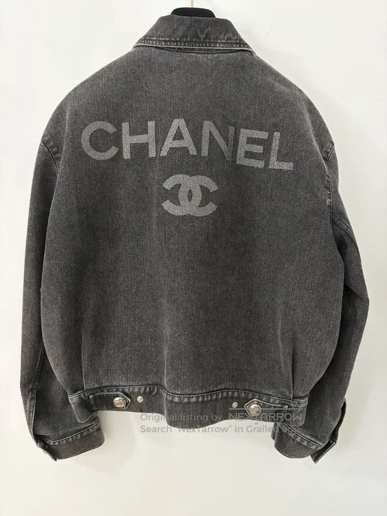 Chanel Chanel Dark grey denim jacket Size XXS / US 00 / IT 34 - 2 Thumbnail