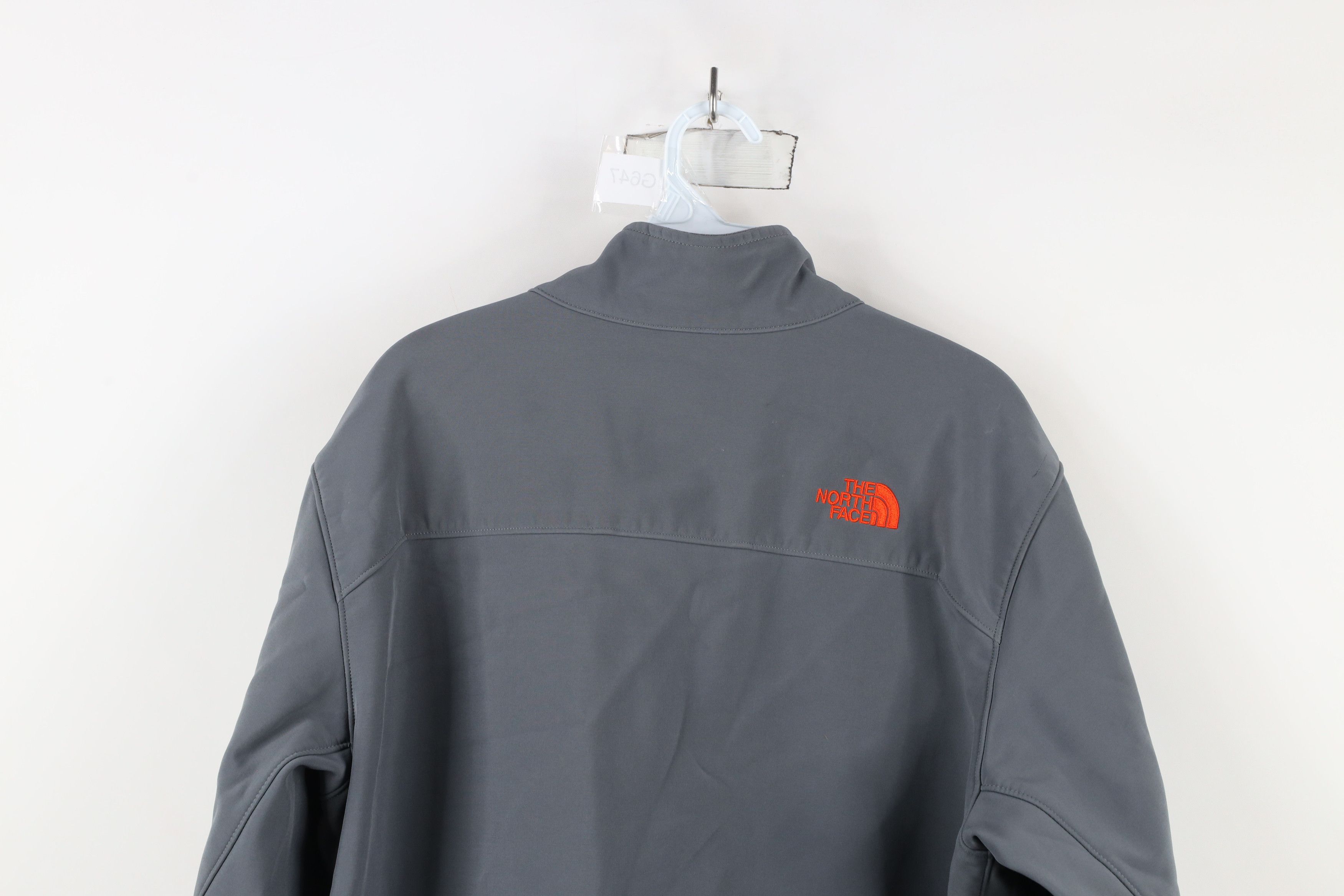 The North Face × Vintage The North Face Fleece Lined Full Zip Soft Shell Jacket Gray Size US L / EU 52-54 / 3 - 17 Thumbnail