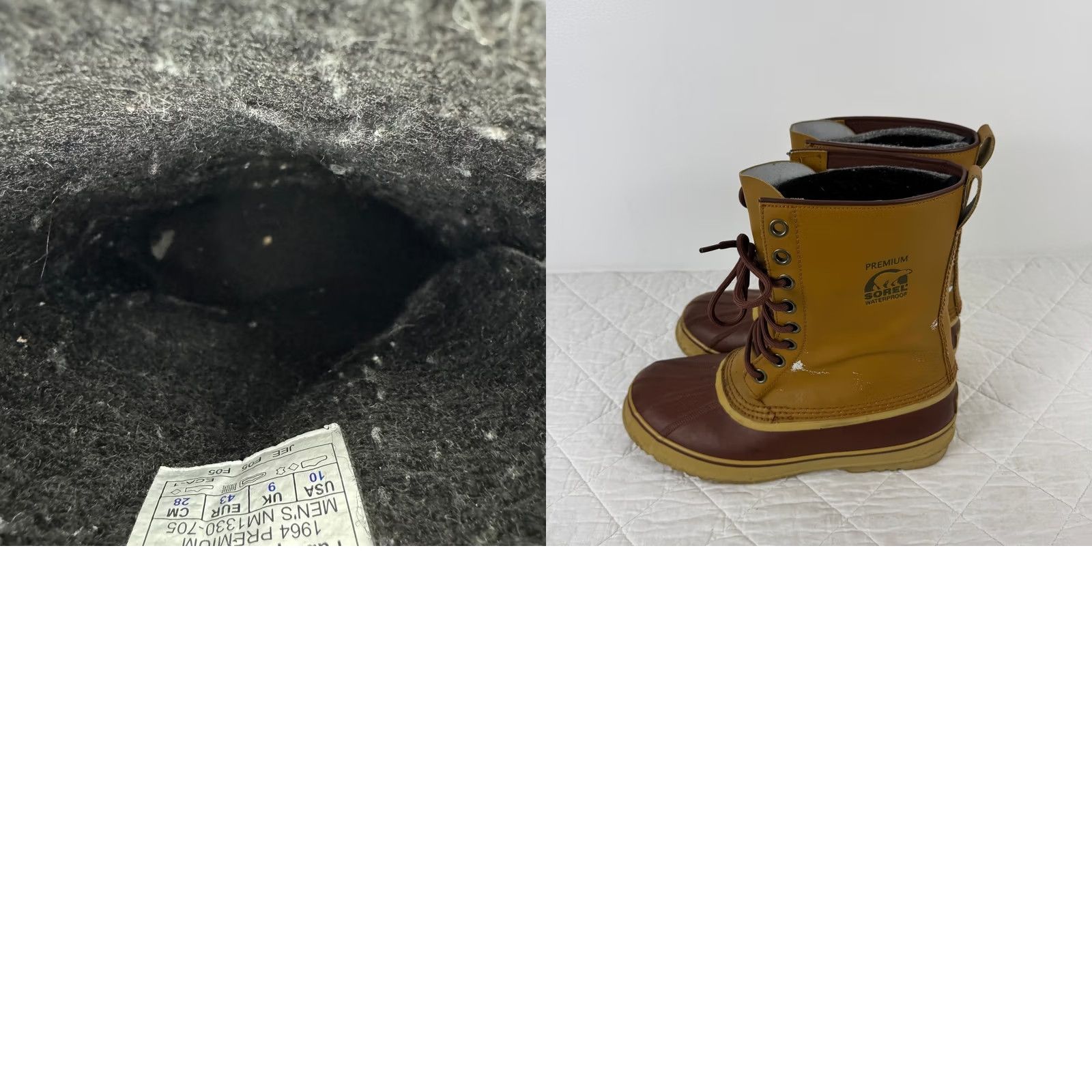 SOREL Sorel 1964 Premium Mens Waterproof Winter Snow Duck Boots Curry 10 NM1330-705 Size US 9 / EU 42 - 9 Thumbnail