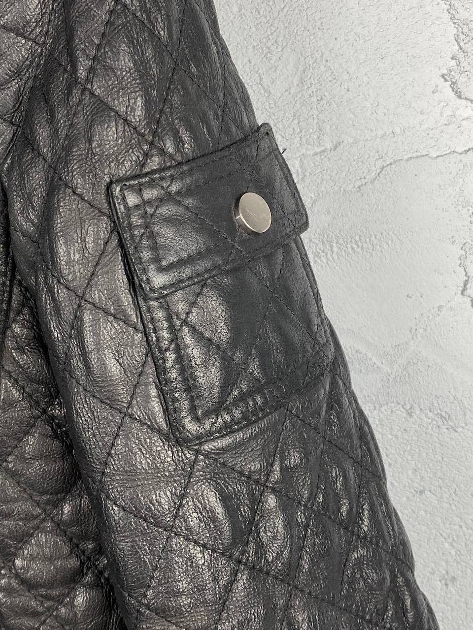 Lacoste Lacoste Genuine Leather Quilted Bomber Jacket Metal Logo Size US S / EU 44-46 / 1 - 6 Thumbnail