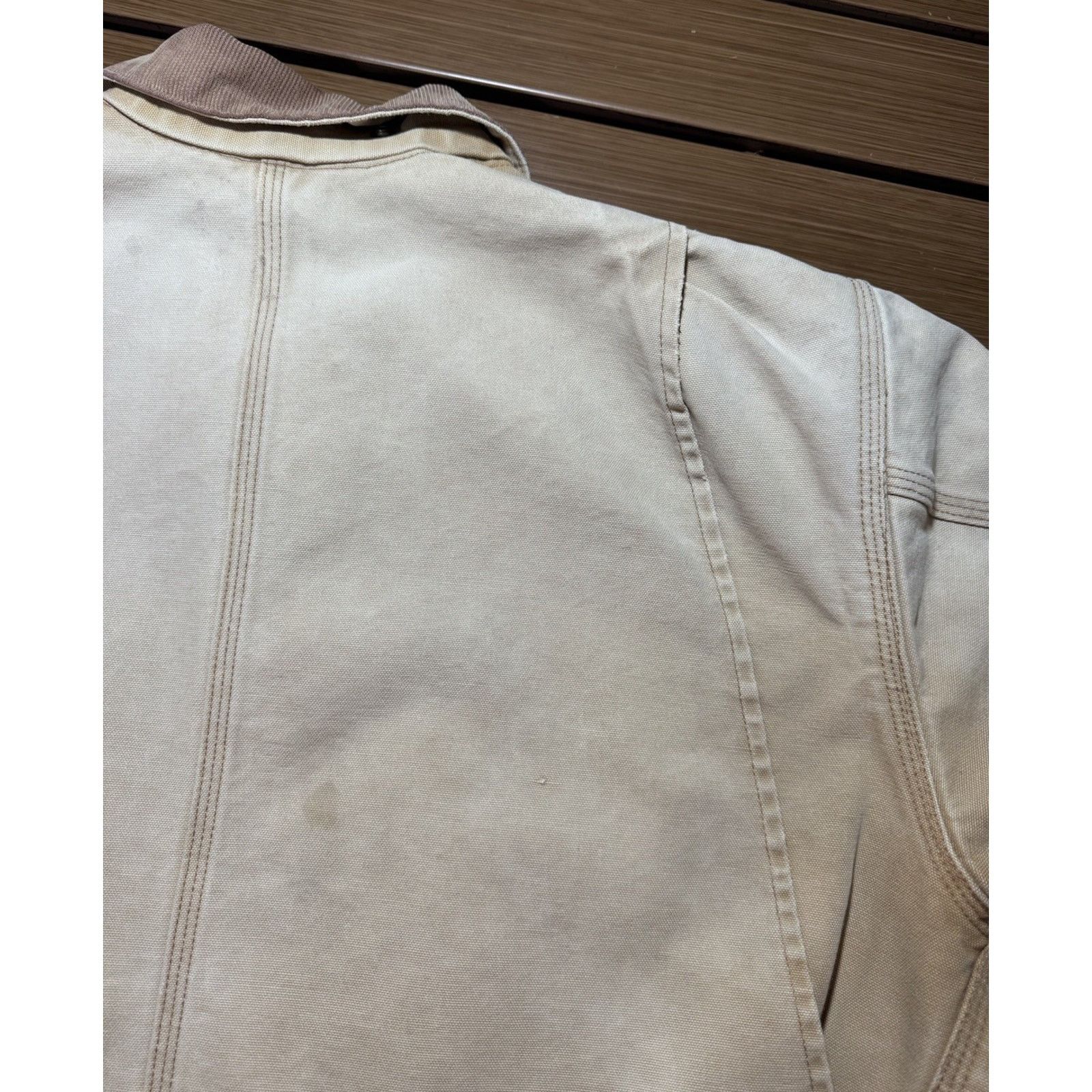 Carhartt Vintage 90’s Carhartt Chore Jacket XL Blanket Lined TAN Size US XL / EU 56 / 4 - 16 Thumbnail