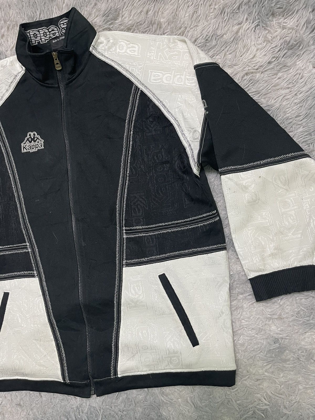Japanese Brand × Kappa × Vintage 90s KAPPA ZIPPER JACKET FULLPRINT Size US L / EU 52-54 / 3 - 4 Thumbnail