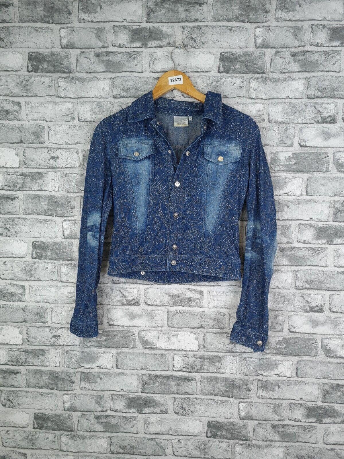 Versace Jeans Couture Versace Jeans Jacket Size Small Denim Sparkle Vtg Size S / US 4 / IT 40 - 1 Thumbnail
