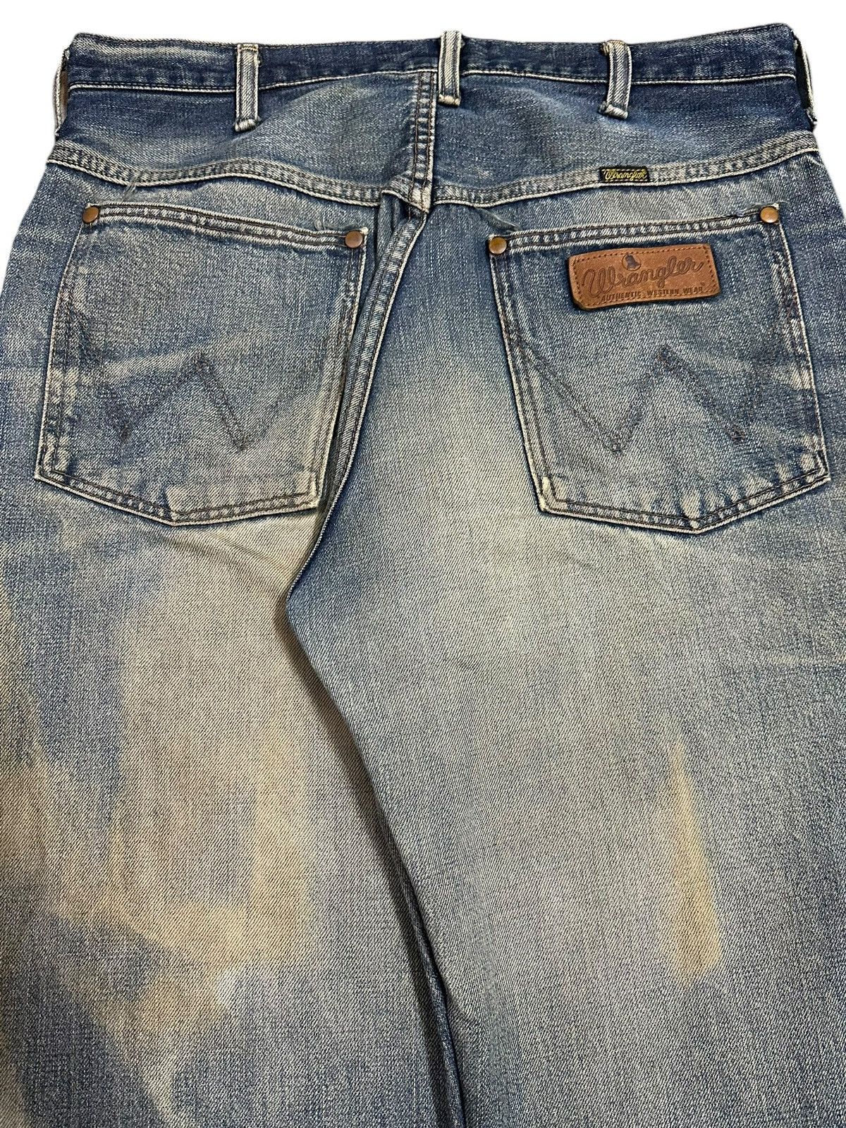 Wrangler Vintage 90s Wrangler Faded Bleached Distressed Baggy Jeans Size US 32 / EU 48 - 6 Thumbnail