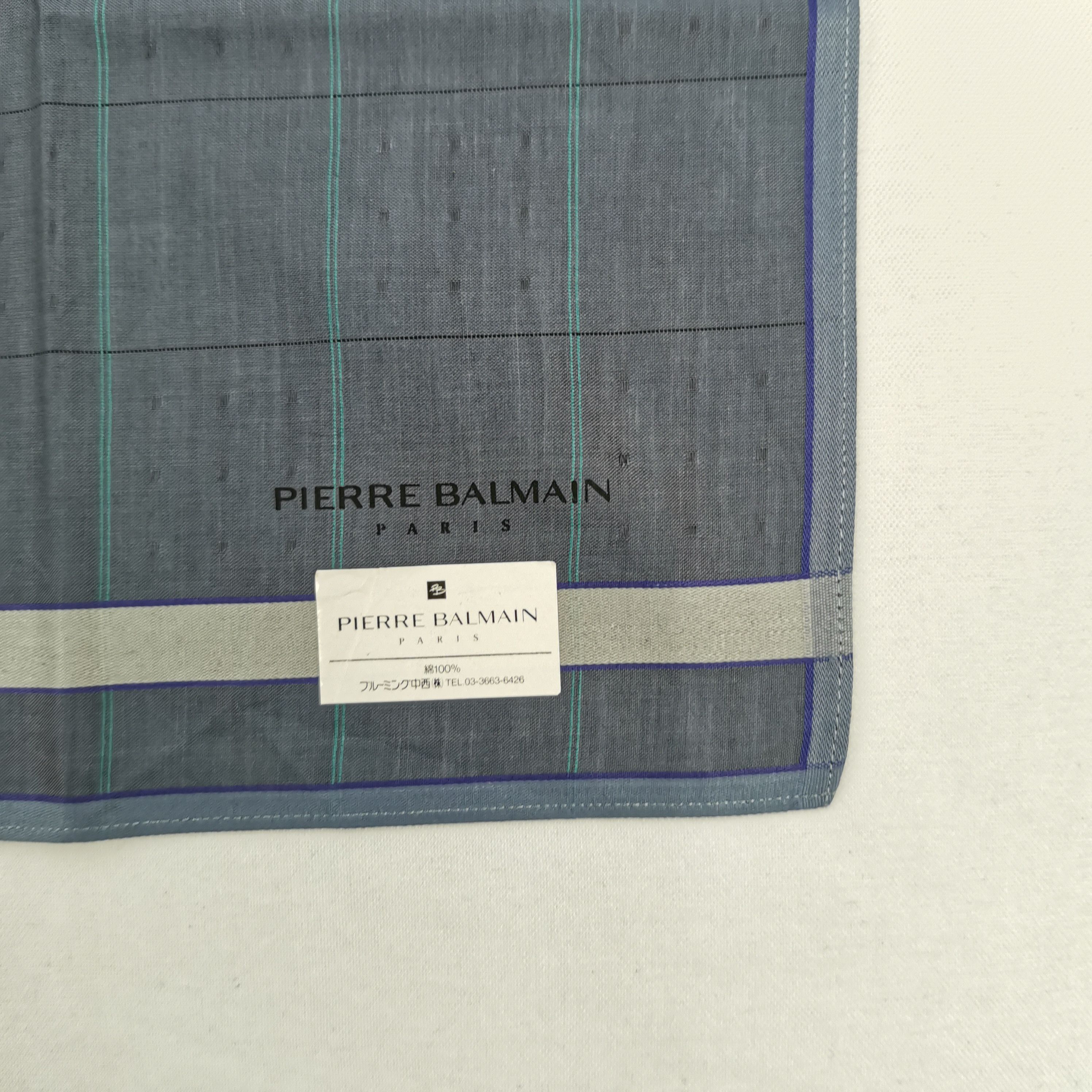 Japanese Brand NWT Vintage Pierre Balmain Handkerchief Neckerchief Bandana Size ONE SIZE - 3 Thumbnail