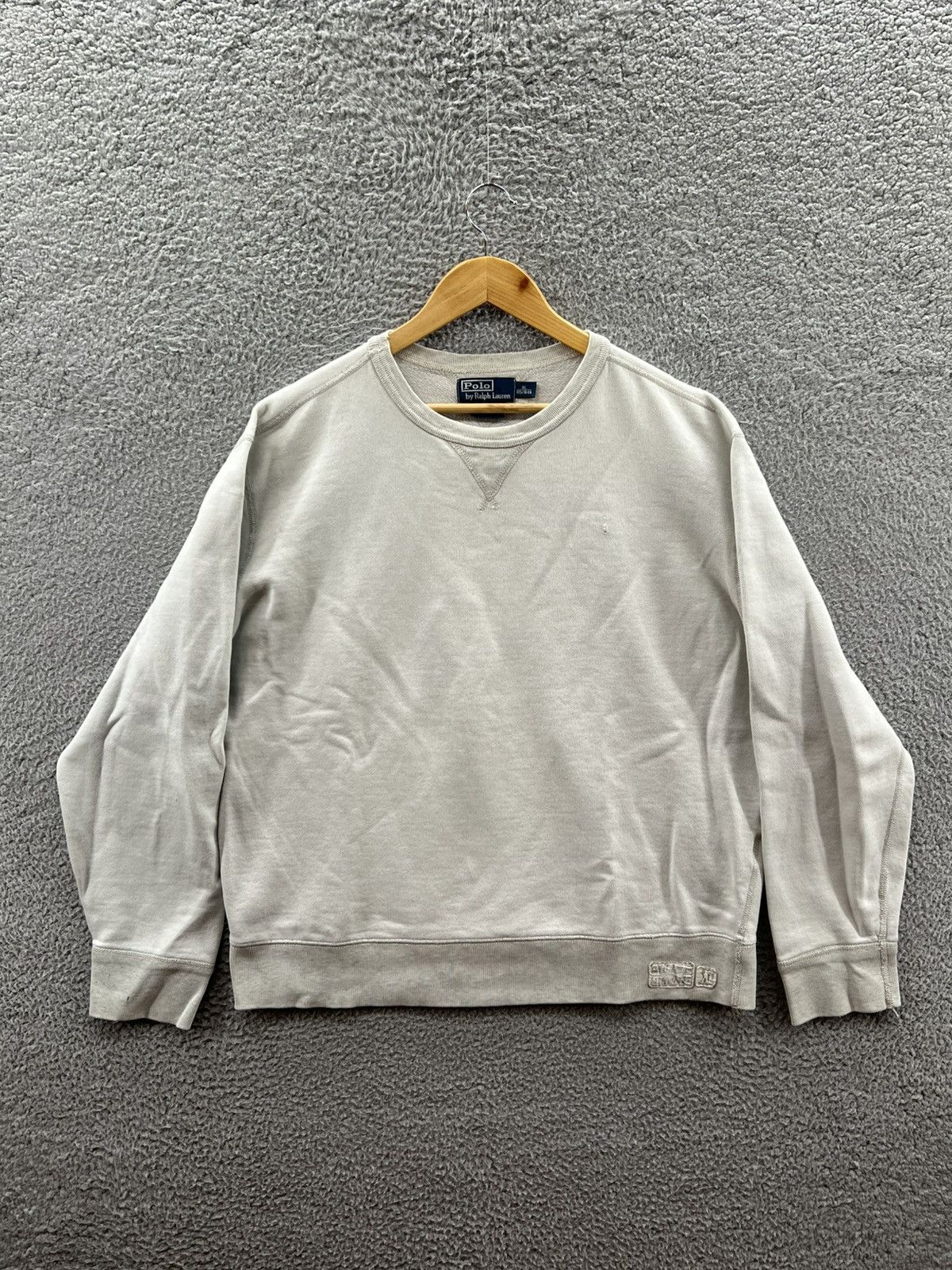 Polo Ralph Lauren Vintage Polo Ralph Lauren Double V Sweatshirt Gray Size XL Size US XL / EU 56 / 4 - 1 Thumbnail