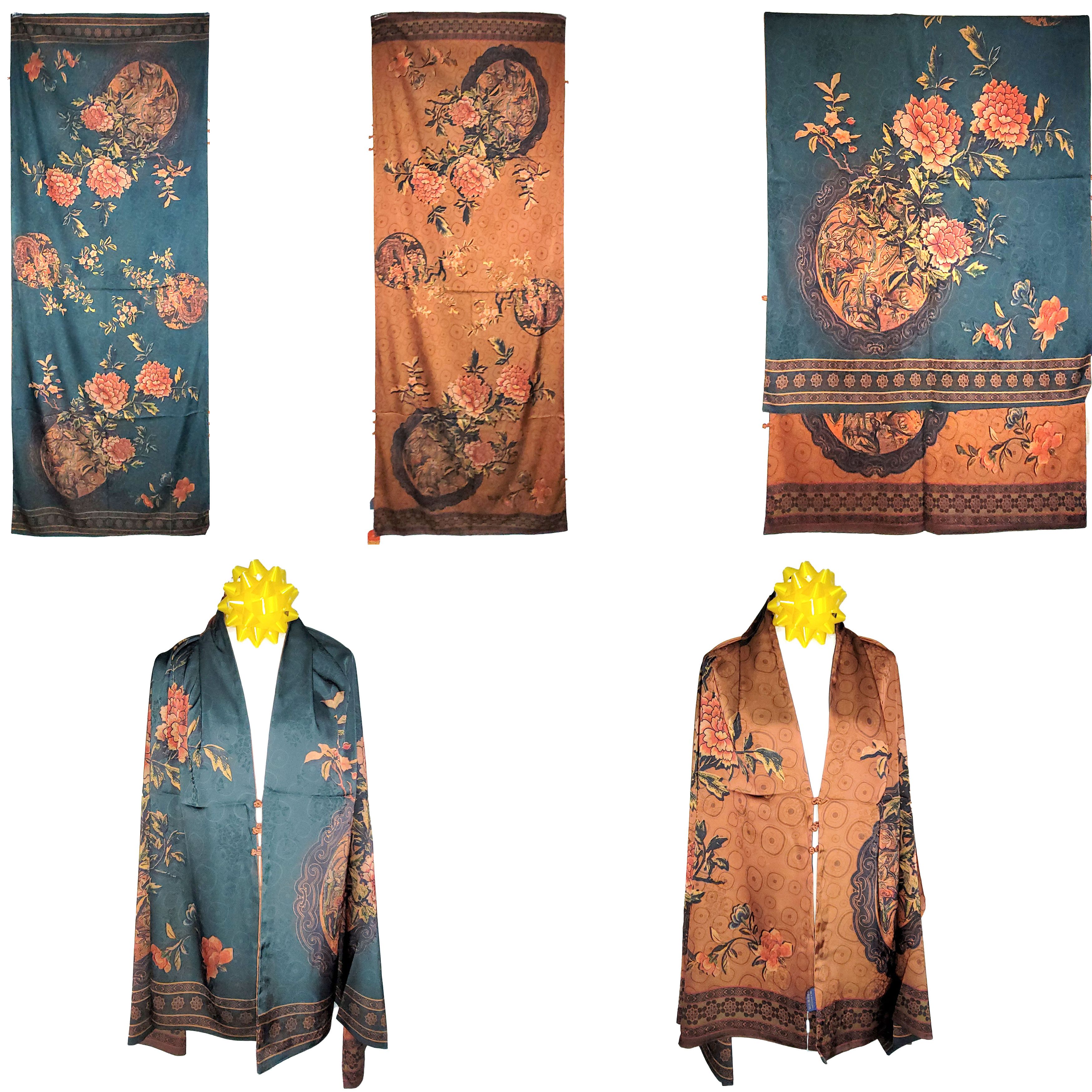 Other NWT Double-Sided Double-Layer Long Silk Scarf 27"x70" PK5989 Size ONE SIZE - 1 Thumbnail
