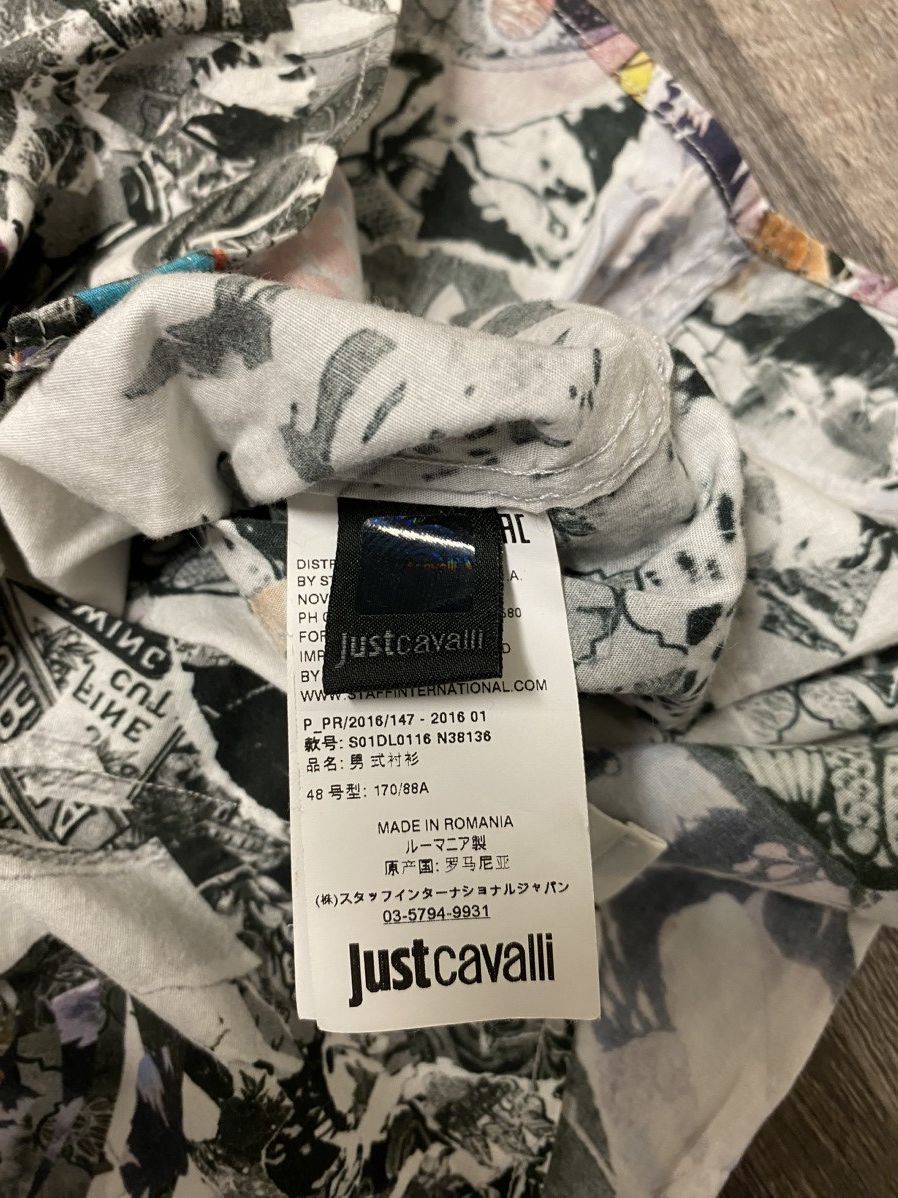Just Cavalli Just Cavalli Button Up Short Sleeve Shirt All Over Print Size US M / EU 48-50 / 2 - 9 Thumbnail