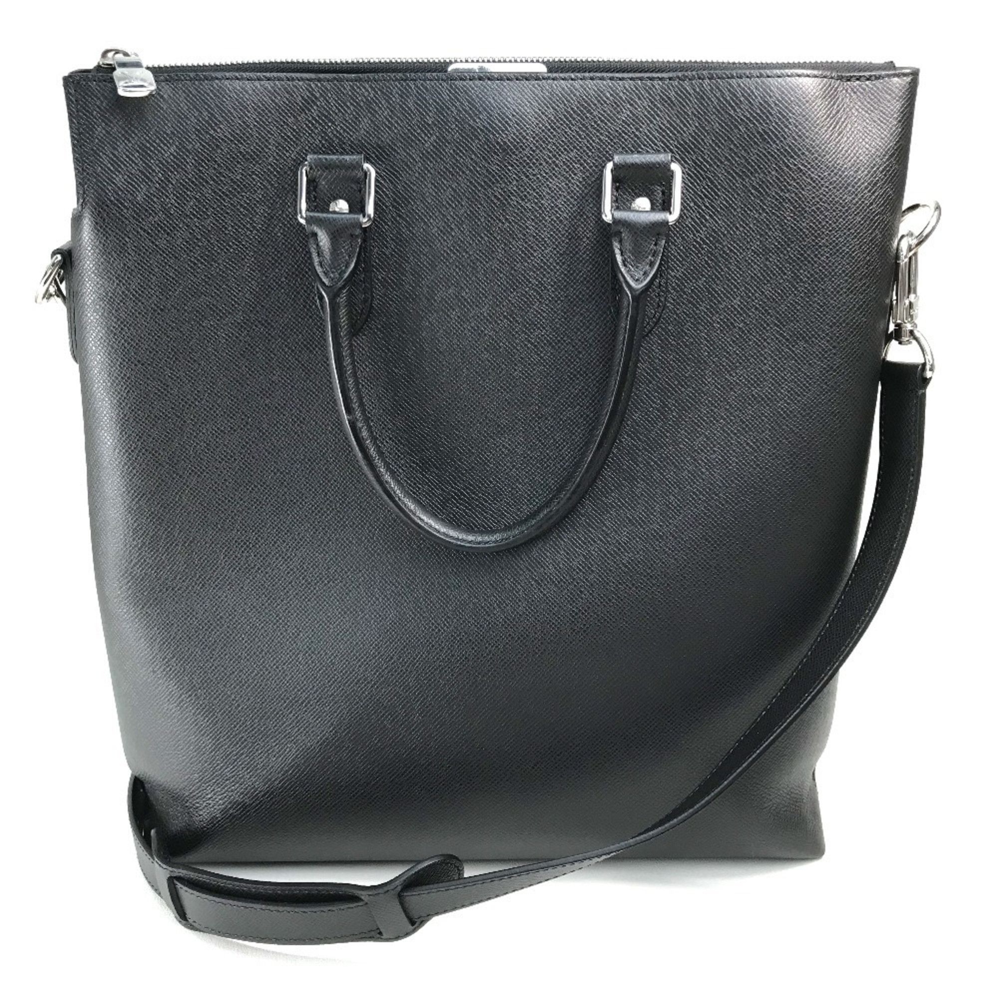 image of Louis Vuitton Anton Handbag in Black, Men's