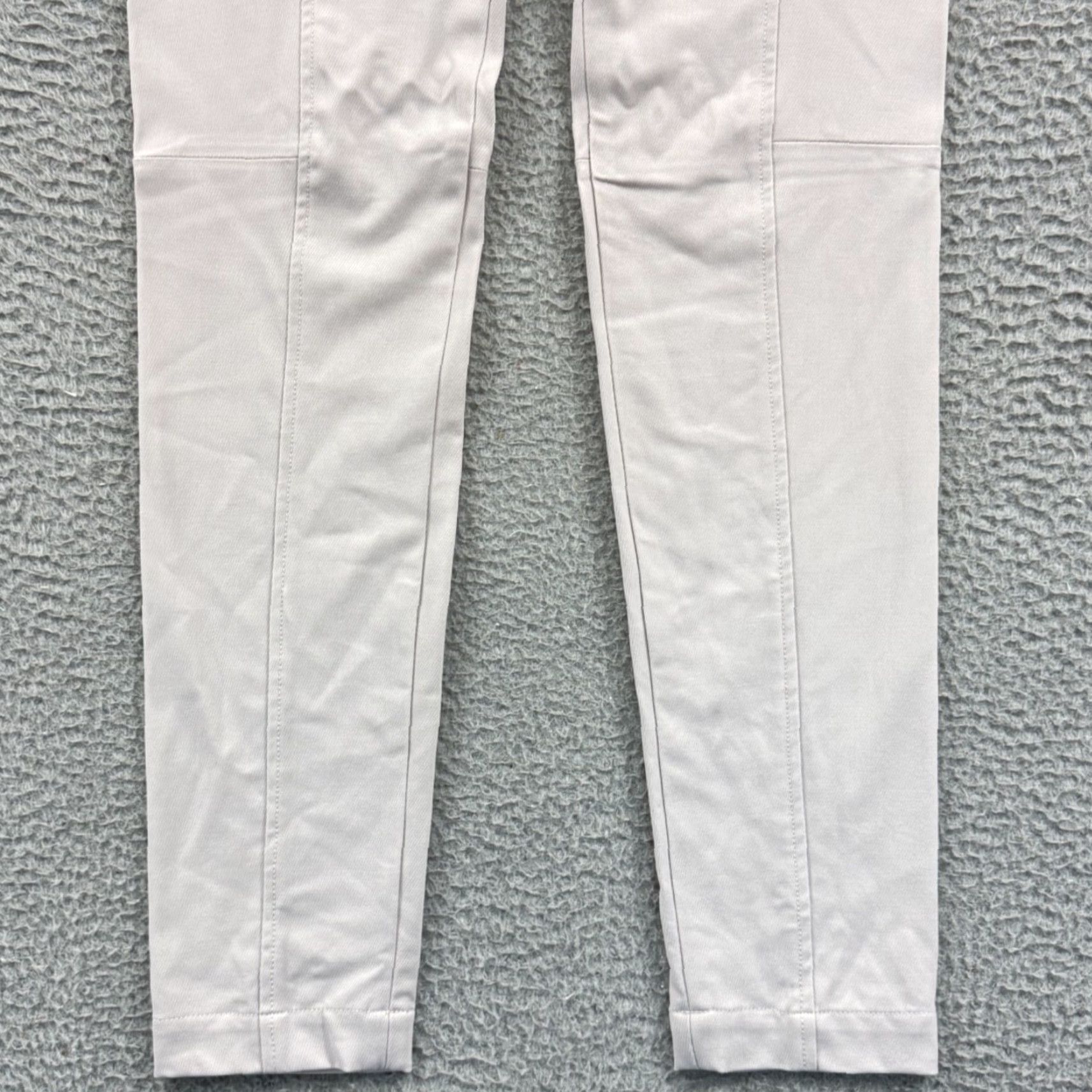 Brunello Cucinelli VINTAGE Brunello Cucinelli Pants Womens 6 Ivory Twill Flat Front Trousers Preppy Italy Size 28" / US 6 / IT 42 - 2 Thumbnail