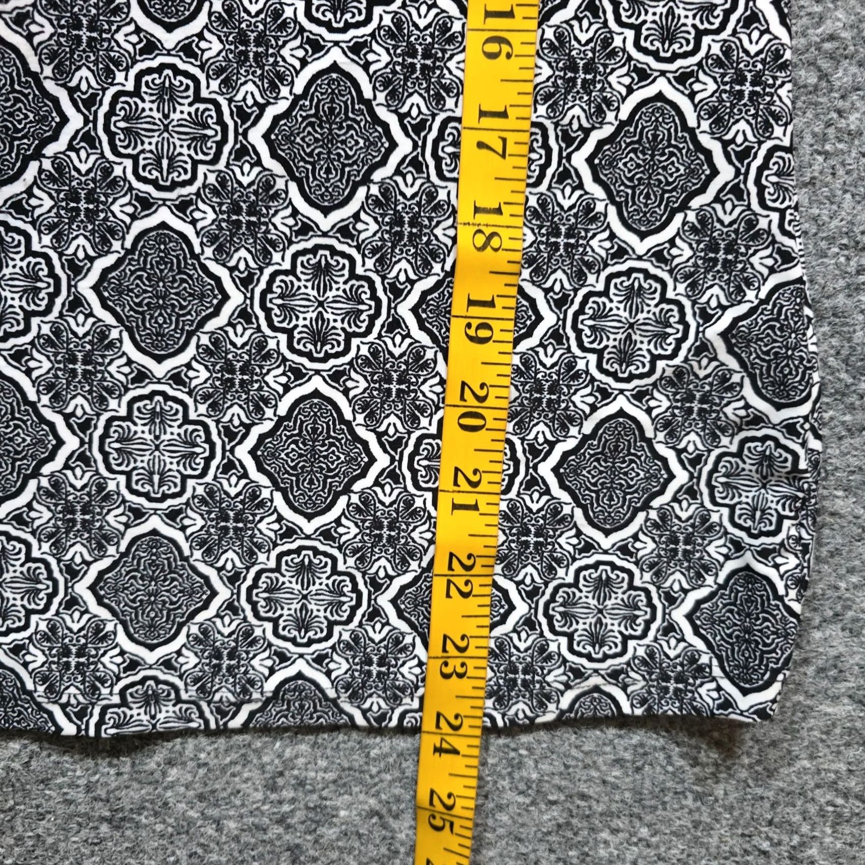 Vintage Cocomo Top Women XL Petite Black White Stretchy 3/4 Sleeve No Iron Career Casual Shirt Blouse? Size XL / US 12-14 / IT 48-50 - 6 Thumbnail