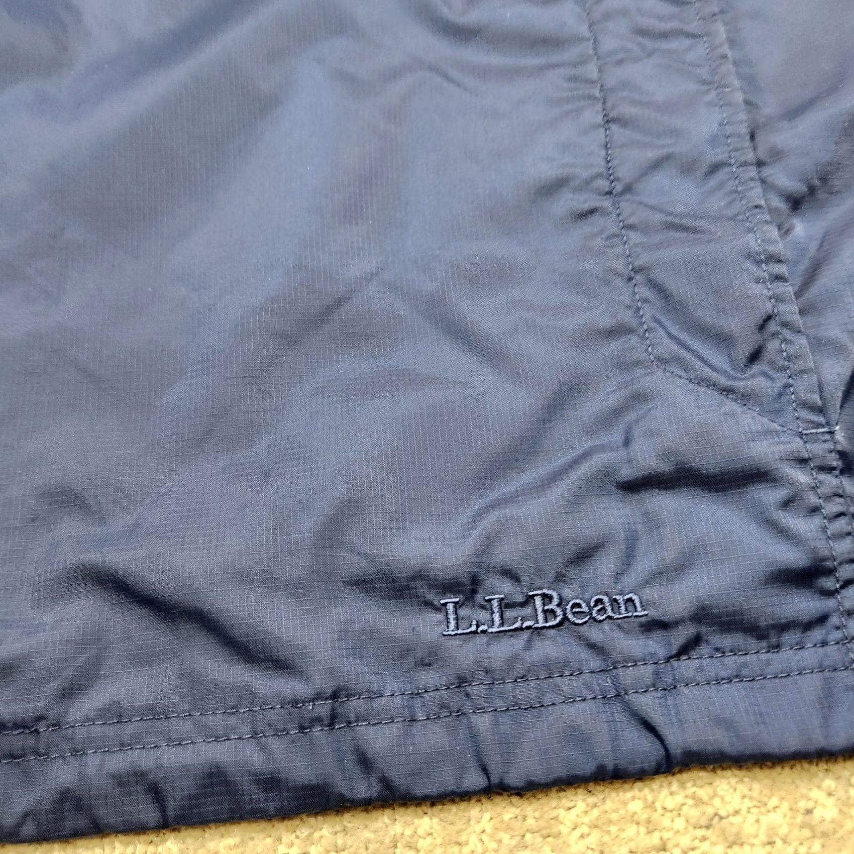 Vintage ll bean Jacket Windbreaker Mens Medium Ripstop Nylon Blue Pullover 1/4 Zip Size M / US 6-8 / IT 42-44 - 4 Thumbnail