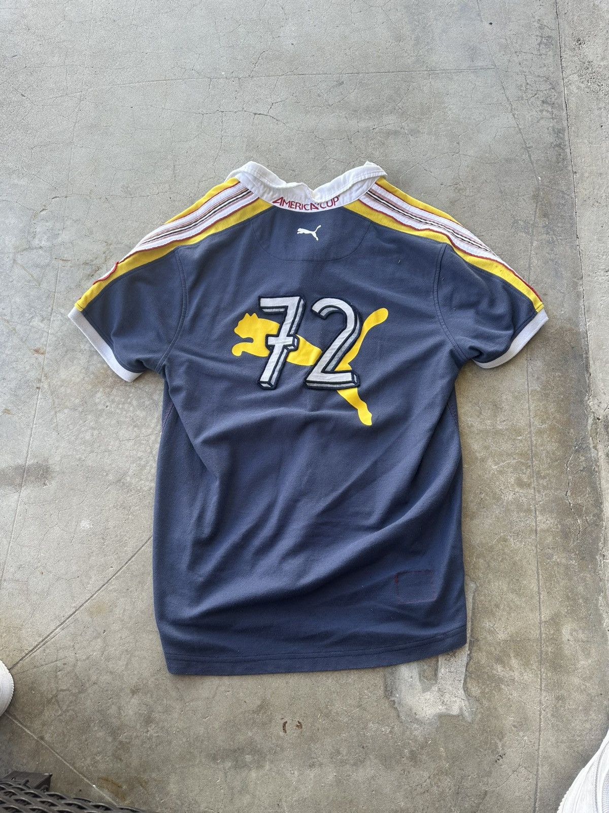 Puma Vintage 00s y2k puma americas cup soccer polo L rare vtg 90s Size US L / EU 52-54 / 3 - 1 Thumbnail