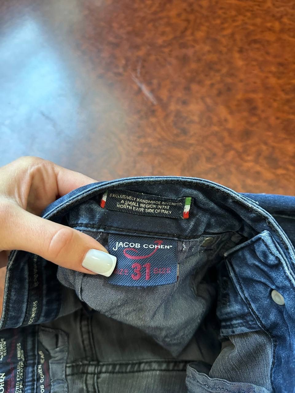Jacob Cohen × Vintage Vintage Y2K Jacob Cohen Luxury Handmaded Denim Jeans Size 31" - 5 Thumbnail