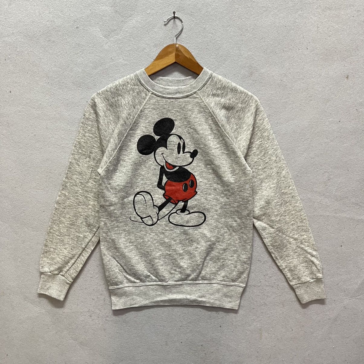 Disney Vintage Disney Mickey Mouse Sweatshirt Classic Heather Grey Size US S / EU 44-46 / 1 - 1 Thumbnail