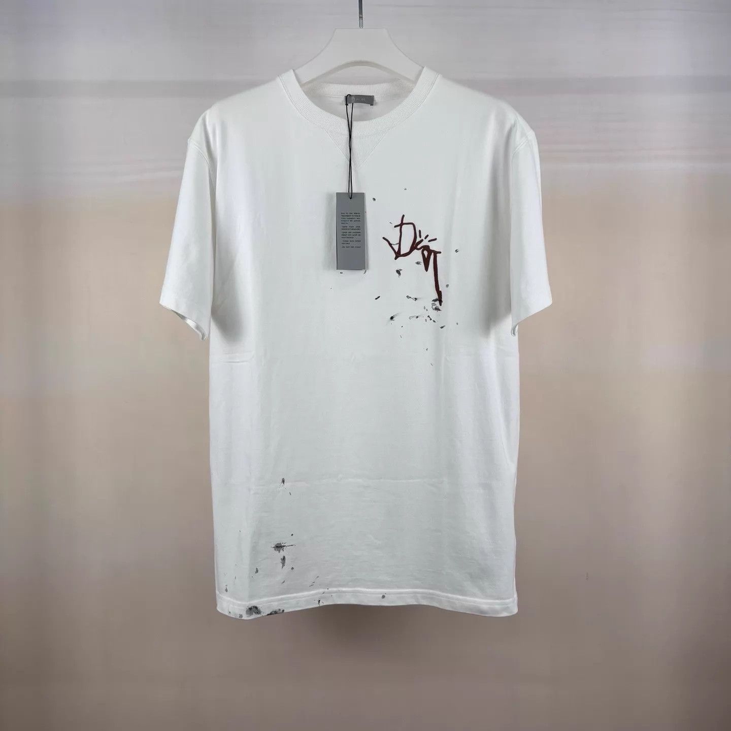 Dior Dior Ink Splat Embroidered Logo SS Tee NWT Size S Size US S / EU 44-46 / 1 - 1 Thumbnail
