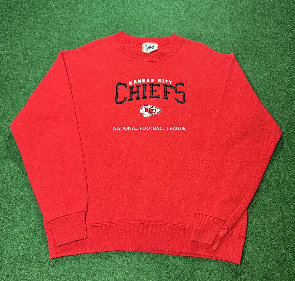 Lee × NFL × Starter Vintage 90s Kansas City Chiefs Taylor Swift Kelce Sweatshirt Size US M / EU 48-50 / 2 - 1 Thumbnail
