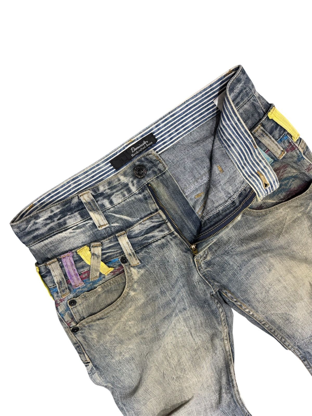 If Six Was Nine DOMINATE DOUBLE WAIST DISTRESSED JEANS Size US 32 / EU 48 - 3 Thumbnail