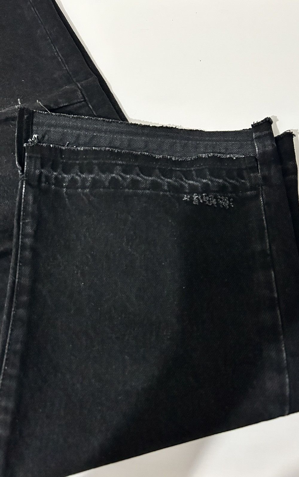 Represent Clo. REPRESENT R2 Stepped Hem Off Black Denim Jeans W34 Size US 34 / EU 50 - 15 Thumbnail