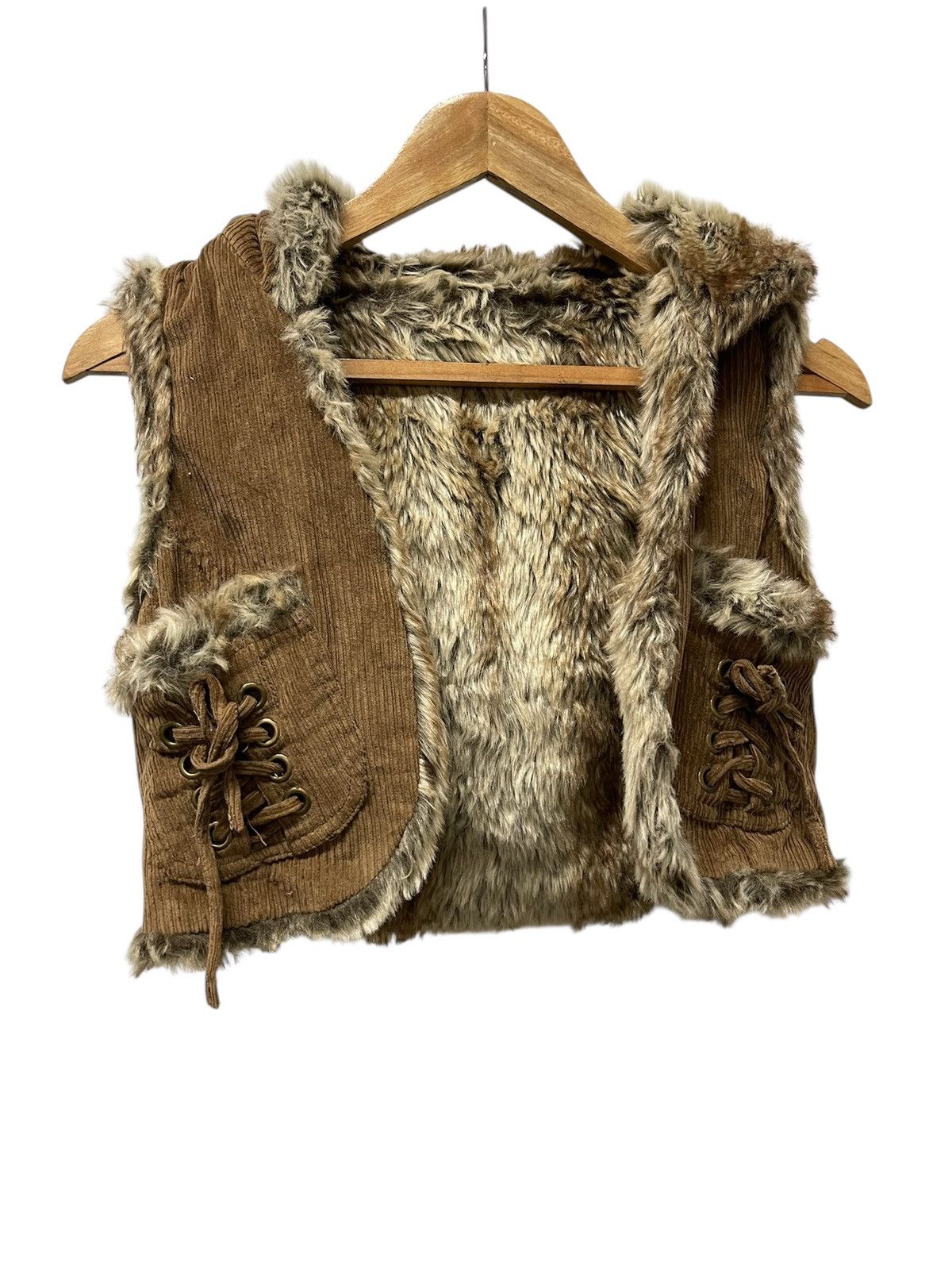 If Six Was Nine If Six Was Nine × L.G.B Ghost Of Harlem Faux Fur Vest Jacket Size S / US 4 / IT 40 - 1 Thumbnail