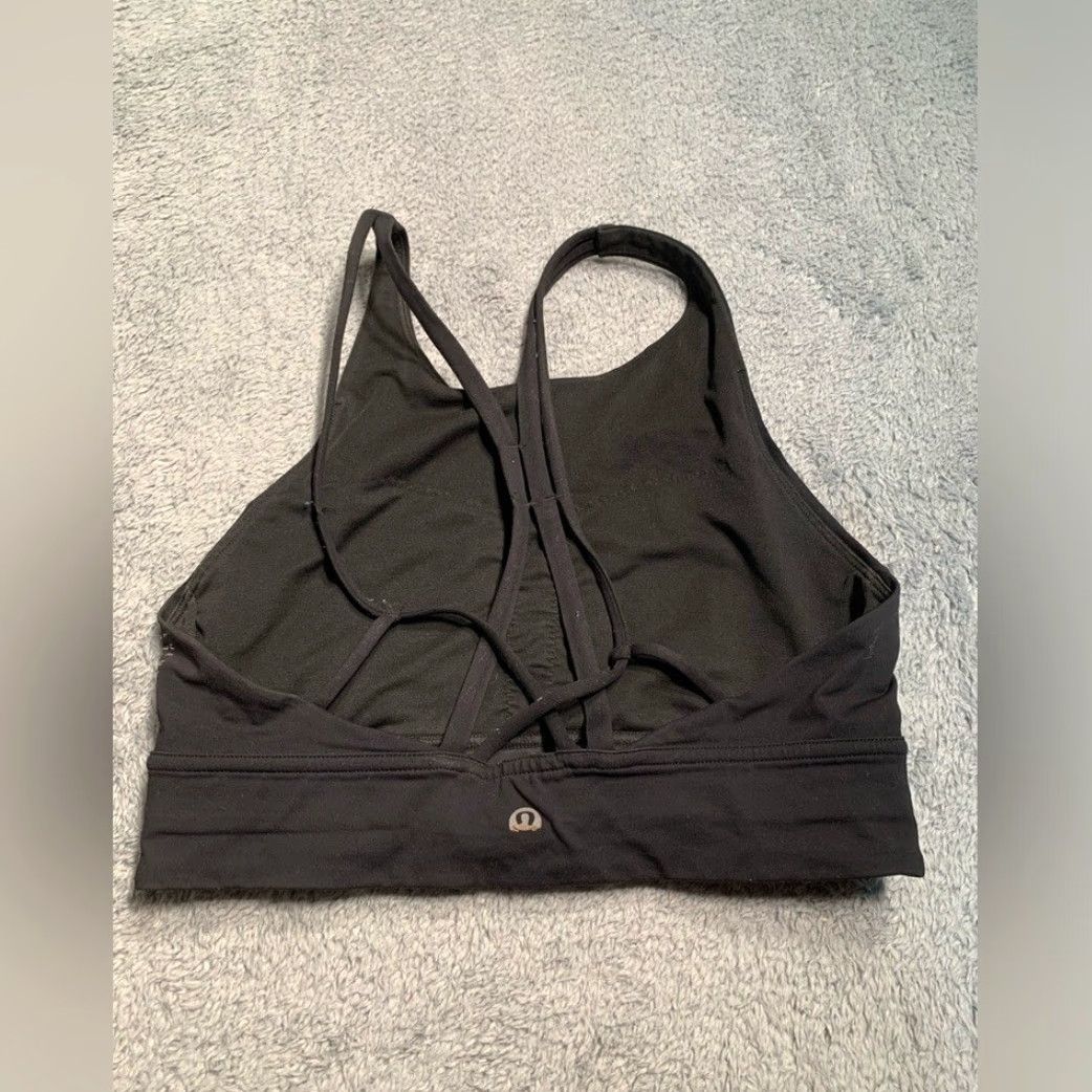 Lululemon Lululemon Bra Sports Black Women M Soul Cycle Strappy Sports Bra 6 Womens Size ONE SIZE - 3 Thumbnail