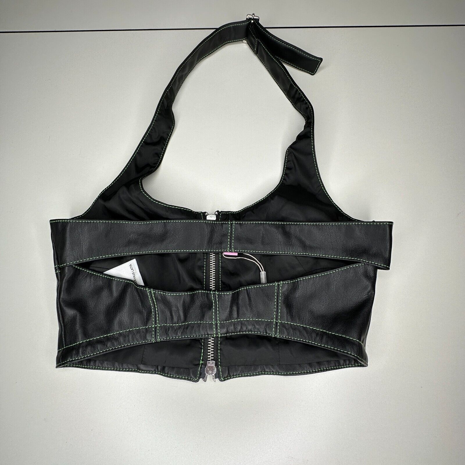 Eckhaus Latta NWOT Eckhaus Latta Black Halterneck Tonal Stitch Scoop Neck Size M / US 6-8 / IT 42-44 - 3 Thumbnail