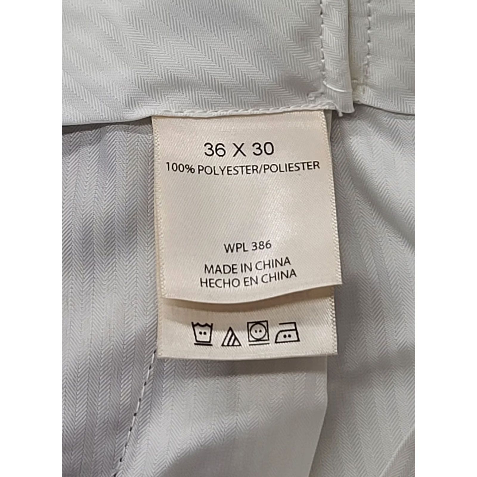 Haggar Haggar Smart Fiber Dress Pant Mens 36x30 Classic Fit Straight Leg Repreve Casual Dress Pants Mens 36 Beige Solid City Wedding Size US 36 / EU 52 - 4 Thumbnail