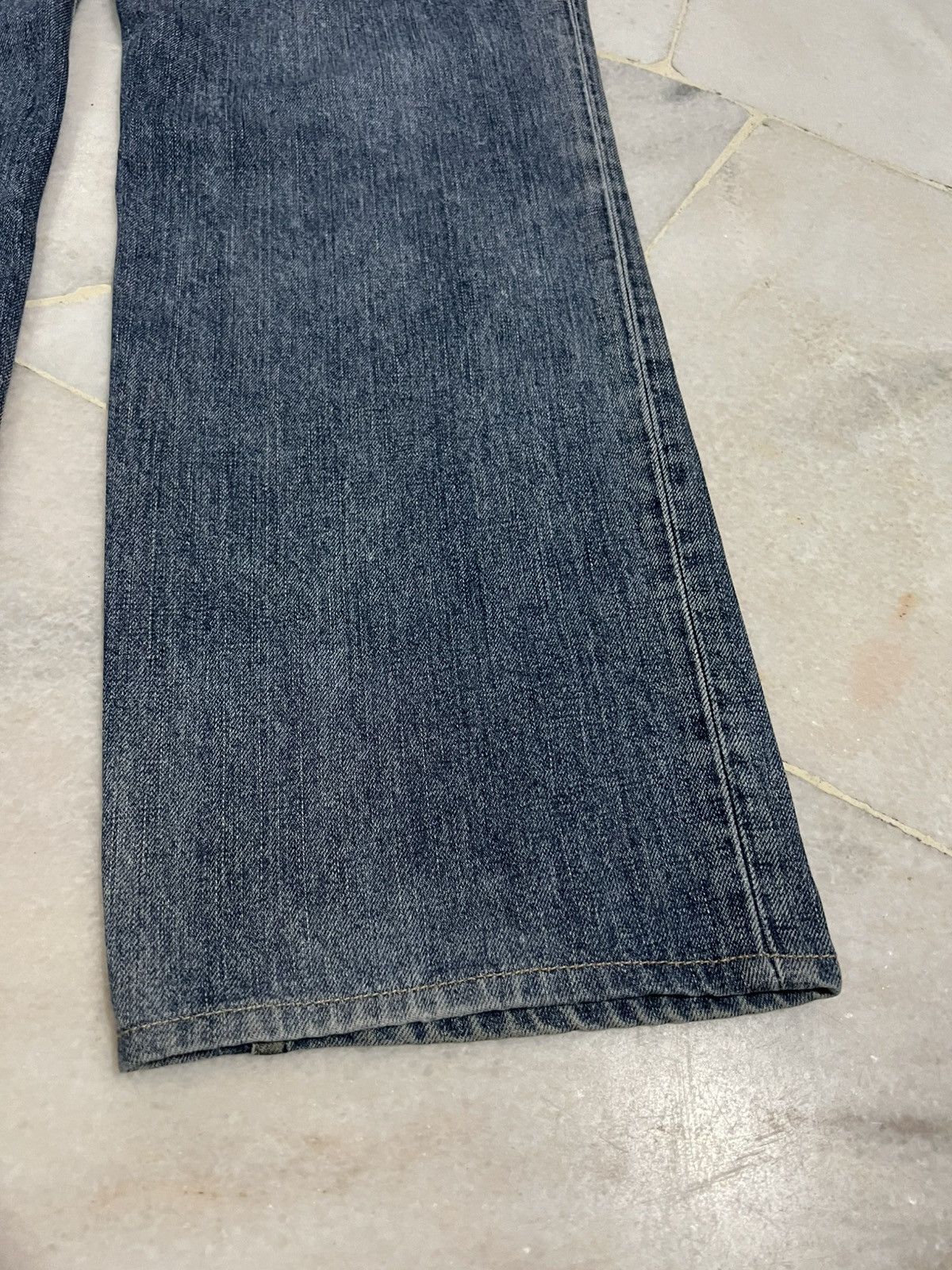 Levi's × Levi's Vintage Clothing 🌈Vintage Levis 502 Distress Light Wash Jean Japan Size US 32 / EU 48 - 14 Thumbnail
