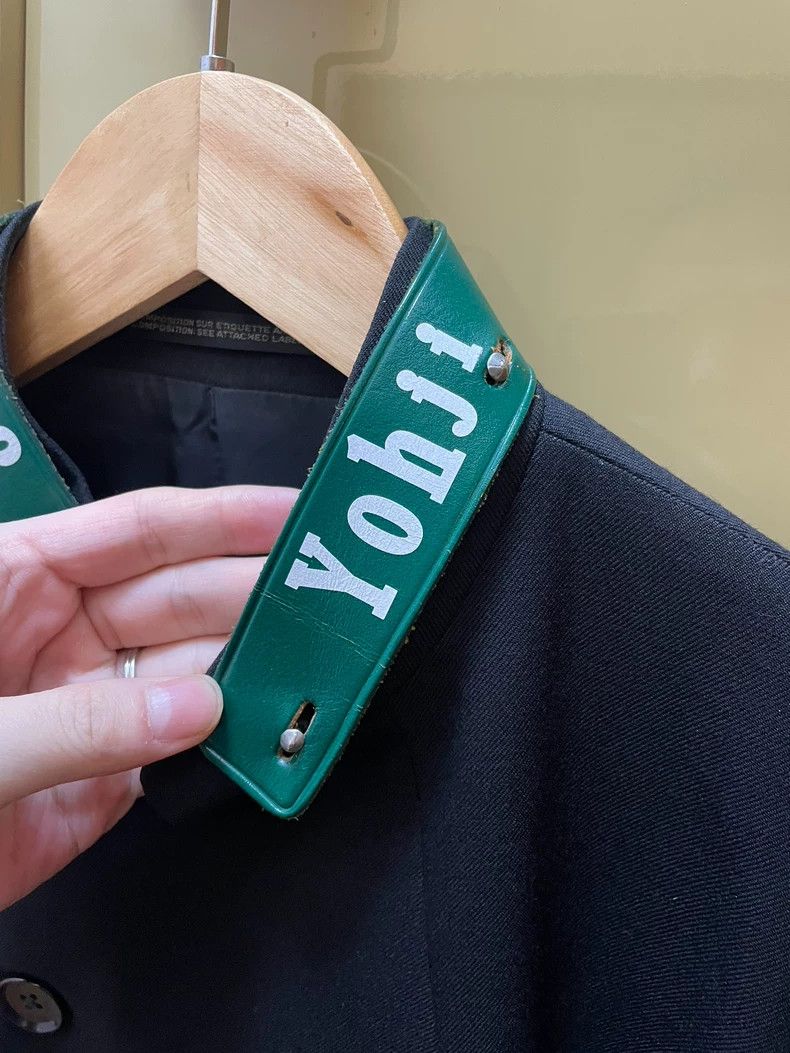 Yohji Yamamoto size 2 08AW double-breasted suit with green