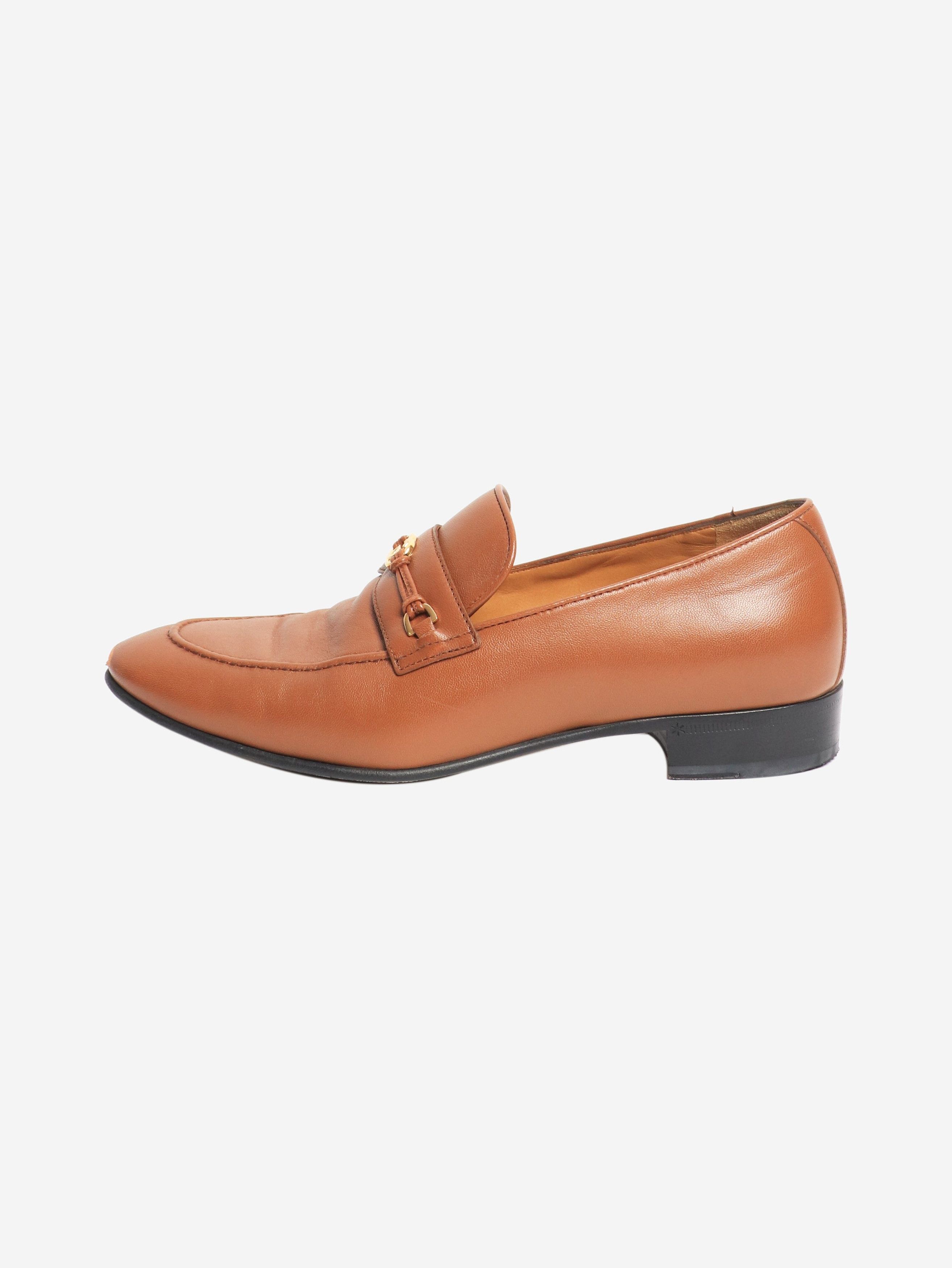 Gucci Tan leather loafers - EU 38 Size US 7.5 / IT 37.5 - 1 Thumbnail