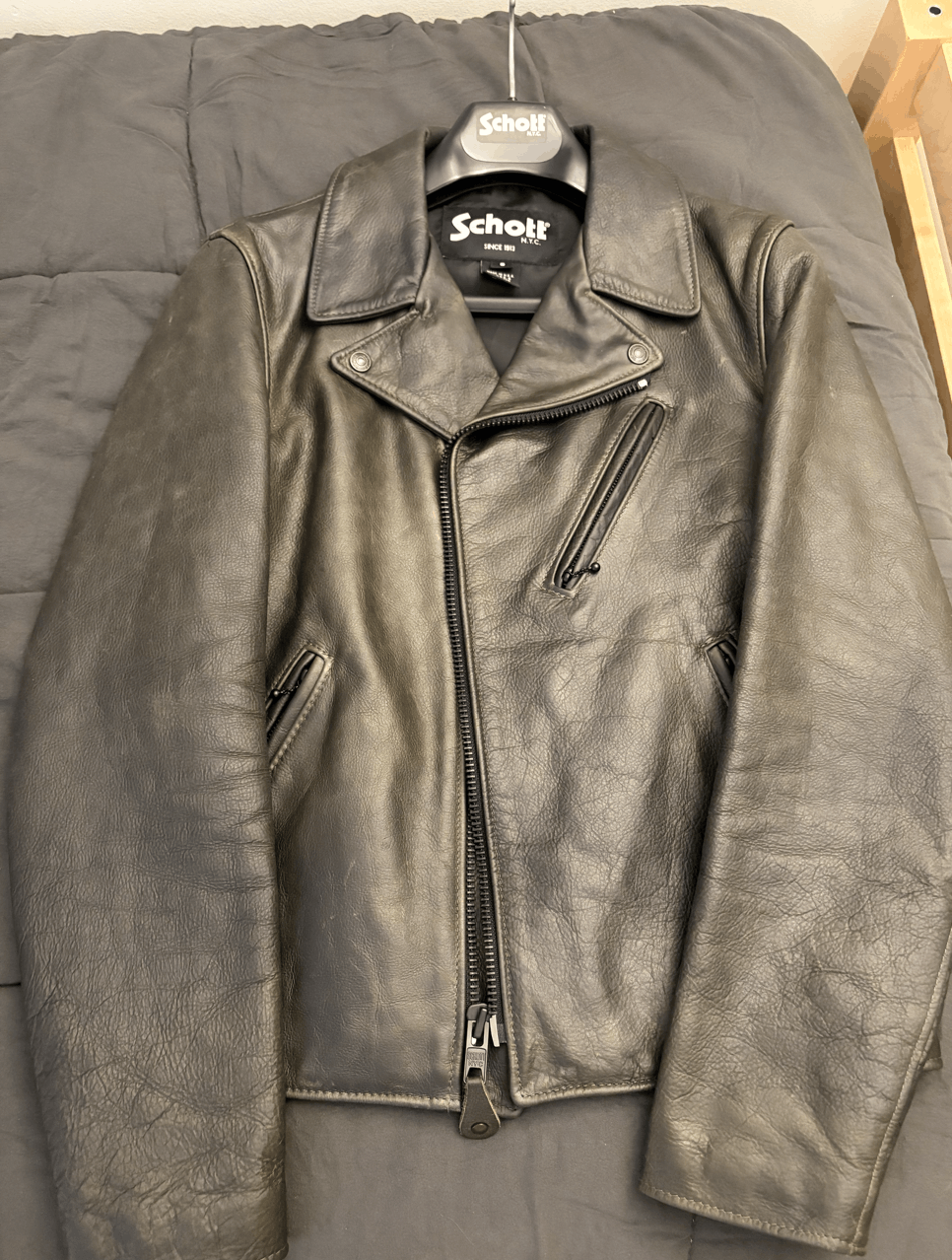 Schott Schott WAXY PULLUP COWHIDE CLEAN MOTORCYCLE JACKET Size US S / EU 44-46 / 1 - 1 Thumbnail