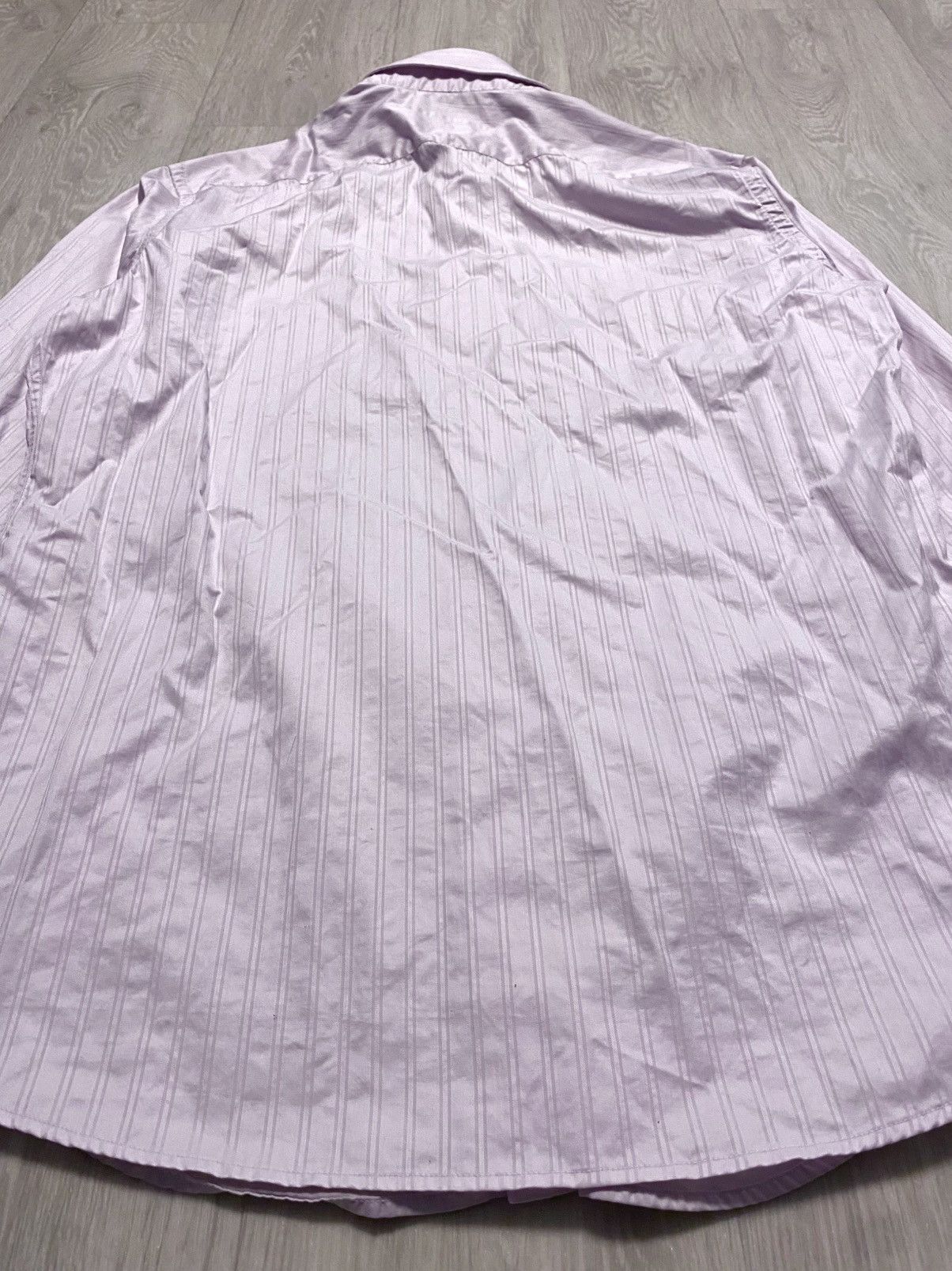 Gucci Vintage Gucci by Tom Ford Pink Long Sleeve Striped Shirt Size US S / EU 44-46 / 1 - 19 Thumbnail
