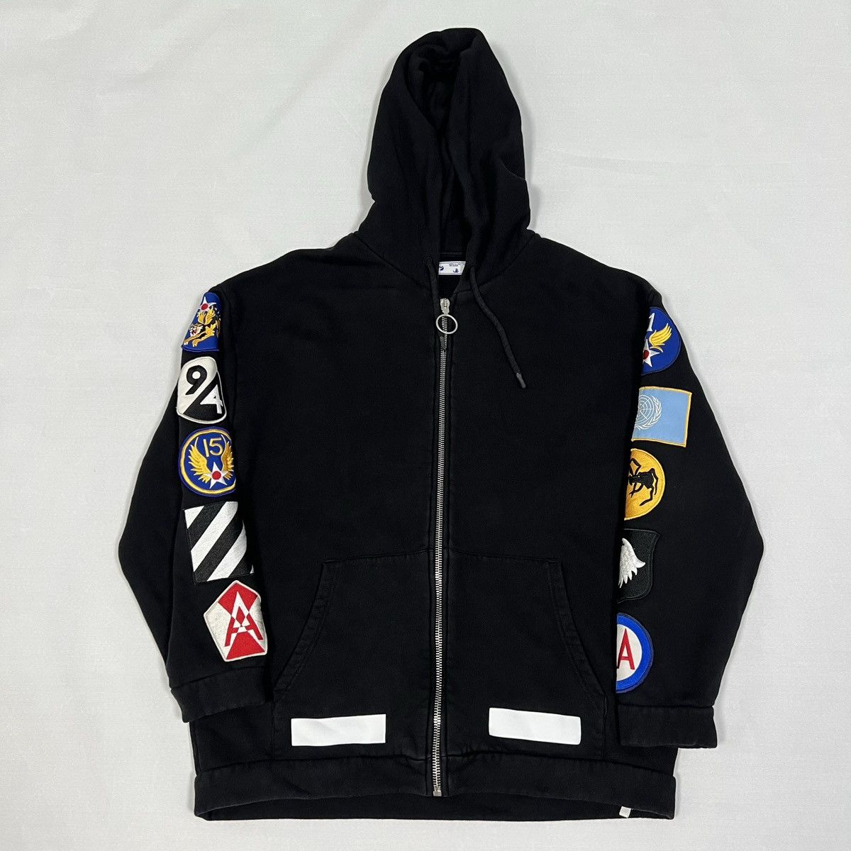 Off-White｜HOOD/ZIP-UP (OMBB097C99FLE0161001 / OMBB097C9 off-white-black-off-stamp-