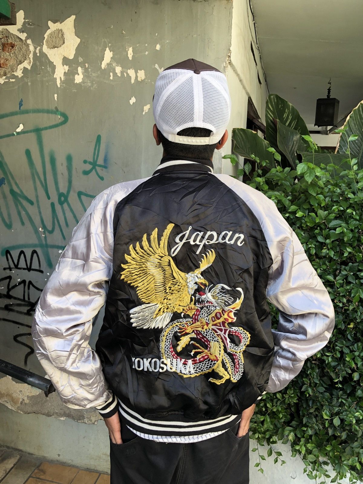 Japanese Brand SUKAJAN TRADITIONAL JAPANESE JACKET JAPAN YOKOSUKA Size US L / EU 52-54 / 3 - 1 Thumbnail