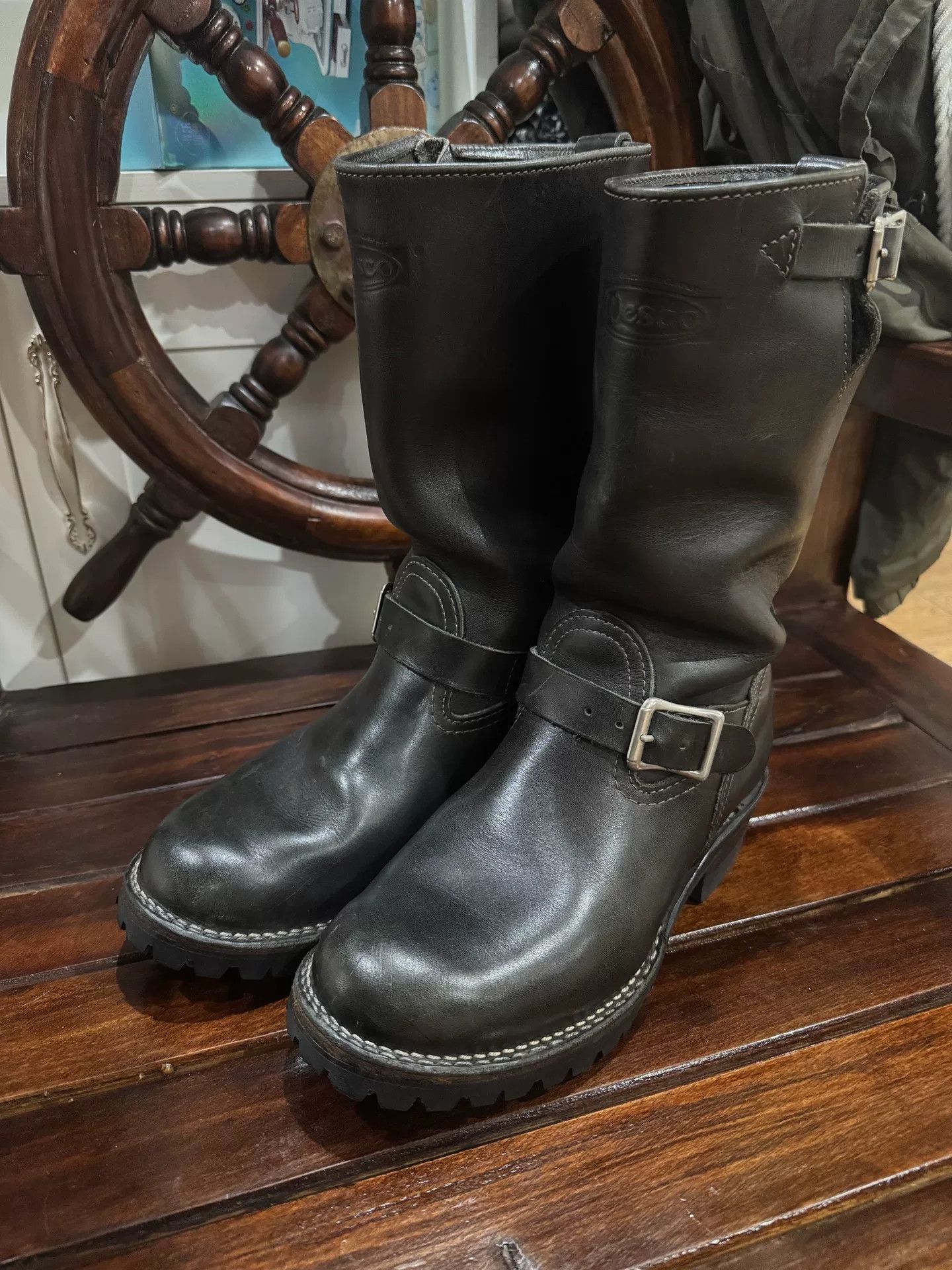 WESCO Wesco Boss Black Engineer Boots for Sale Size US 8 / EU 41 - 1 Thumbnail