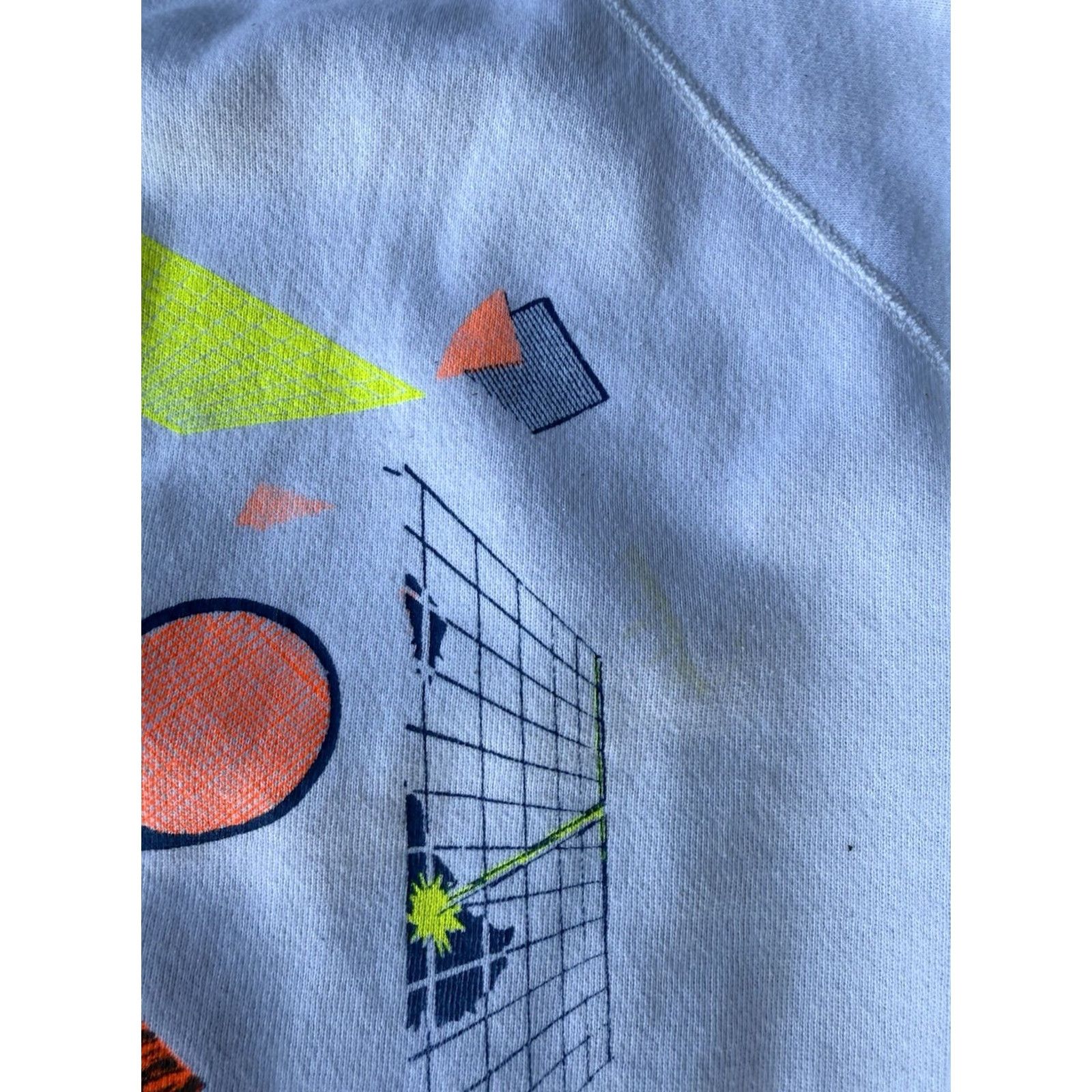 Hanes VINTAGE 90s Hanes Crewneck Sweatshirt Logo Graphic Print Tennis XL Men White Size US XL / EU 56 / 4 - 4 Thumbnail