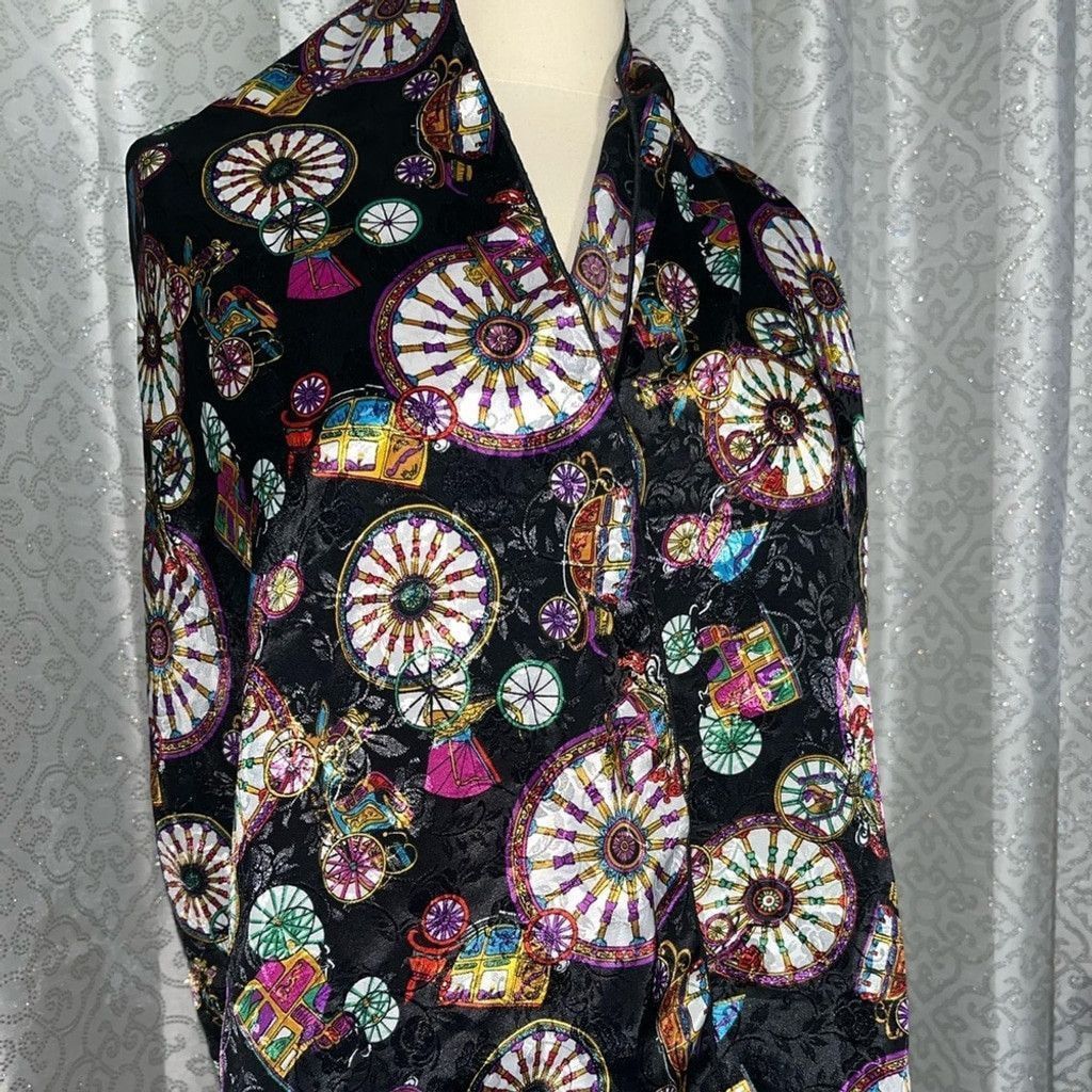 The Unbranded Brand Silky decorative wheel scarf Size ONE SIZE - 2 Thumbnail