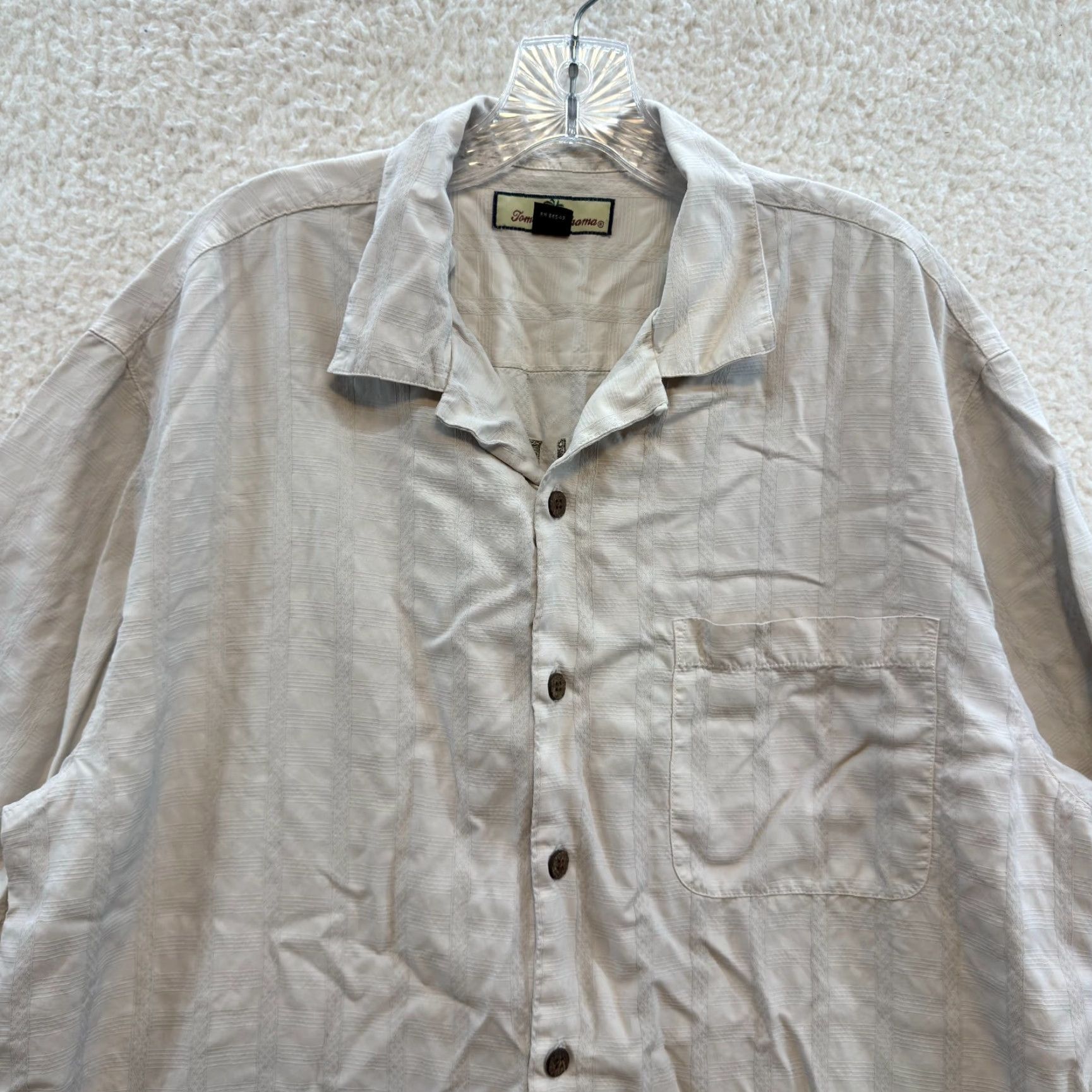 Tommy Bahama VINTAGE Tommy Bahama Silk Hawaiian Button Shirt Medium Embroidered King of the Green Mens Shirt Size US M / EU 48-50 / 2 - 4 Thumbnail