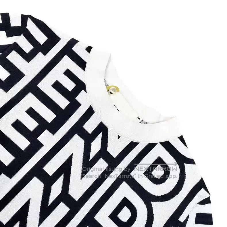 Fendi Fendi Letter Logo Full-Print Knit Dress Size XS / US 0-2 / IT 36-38 - 3 Thumbnail