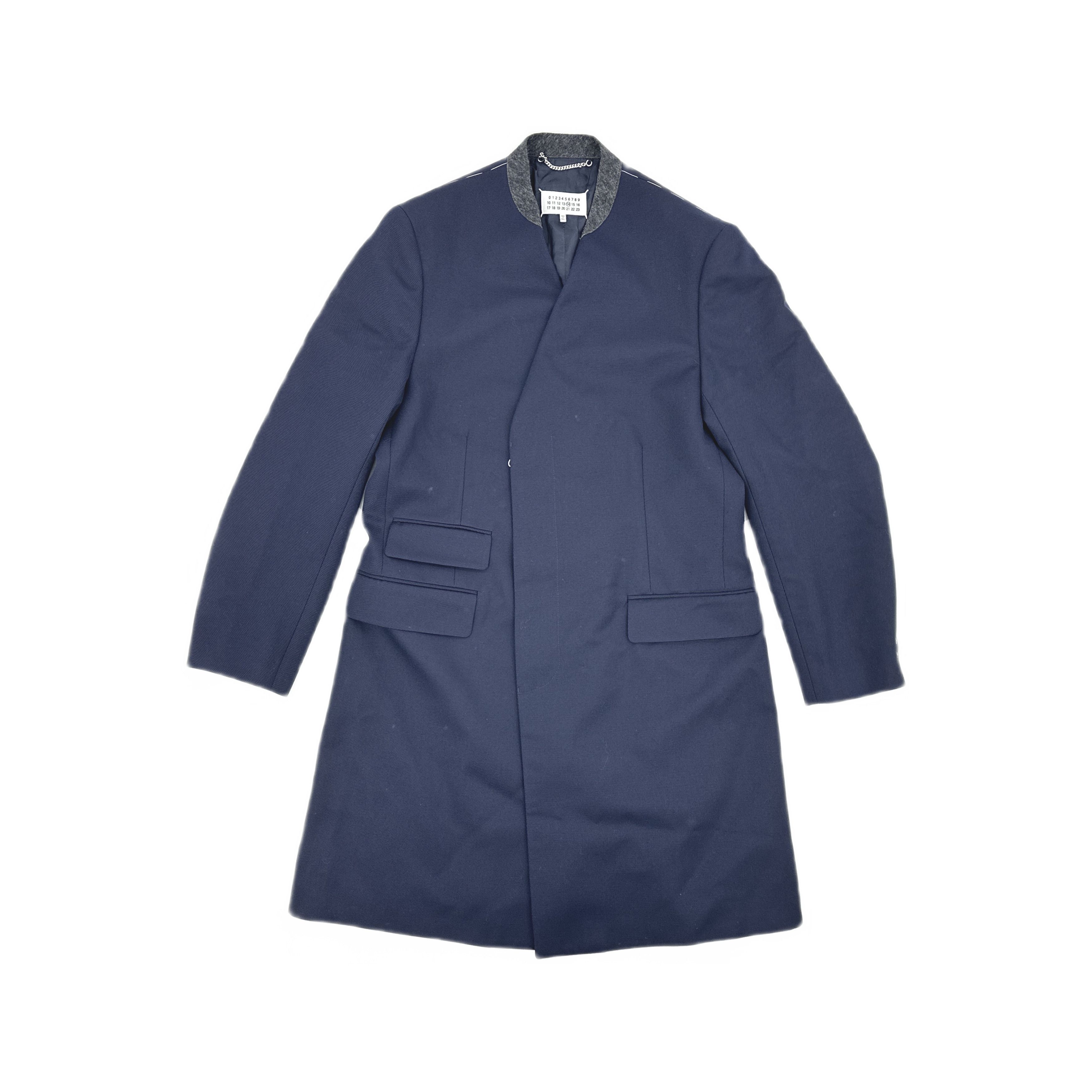 Maison Margiela Maison Margiela Collarless Wool Coat Size 50 Size US M / EU 48-50 / 2 - 1 Thumbnail
