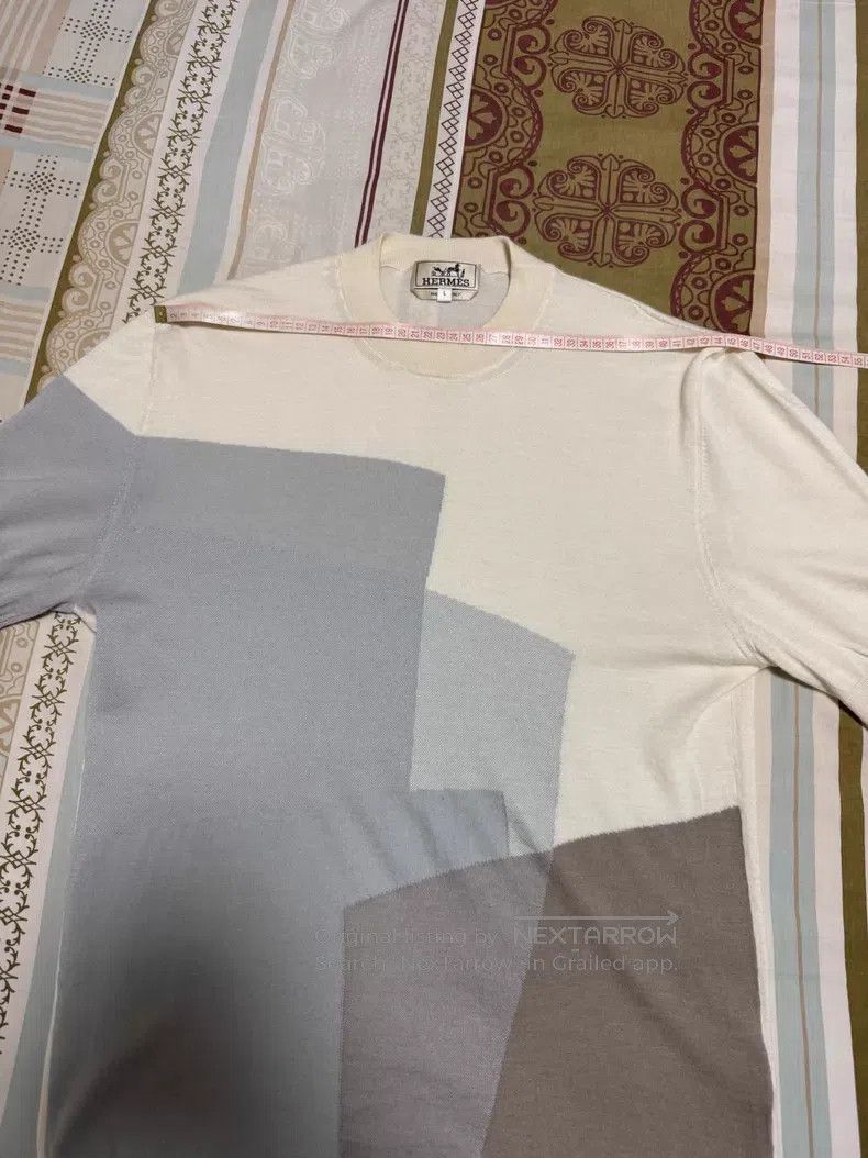 Hermes Hermes Cashmere short-sleeved, knit short-sleeved. 80% cas Size US L / EU 52-54 / 3 - 3 Thumbnail