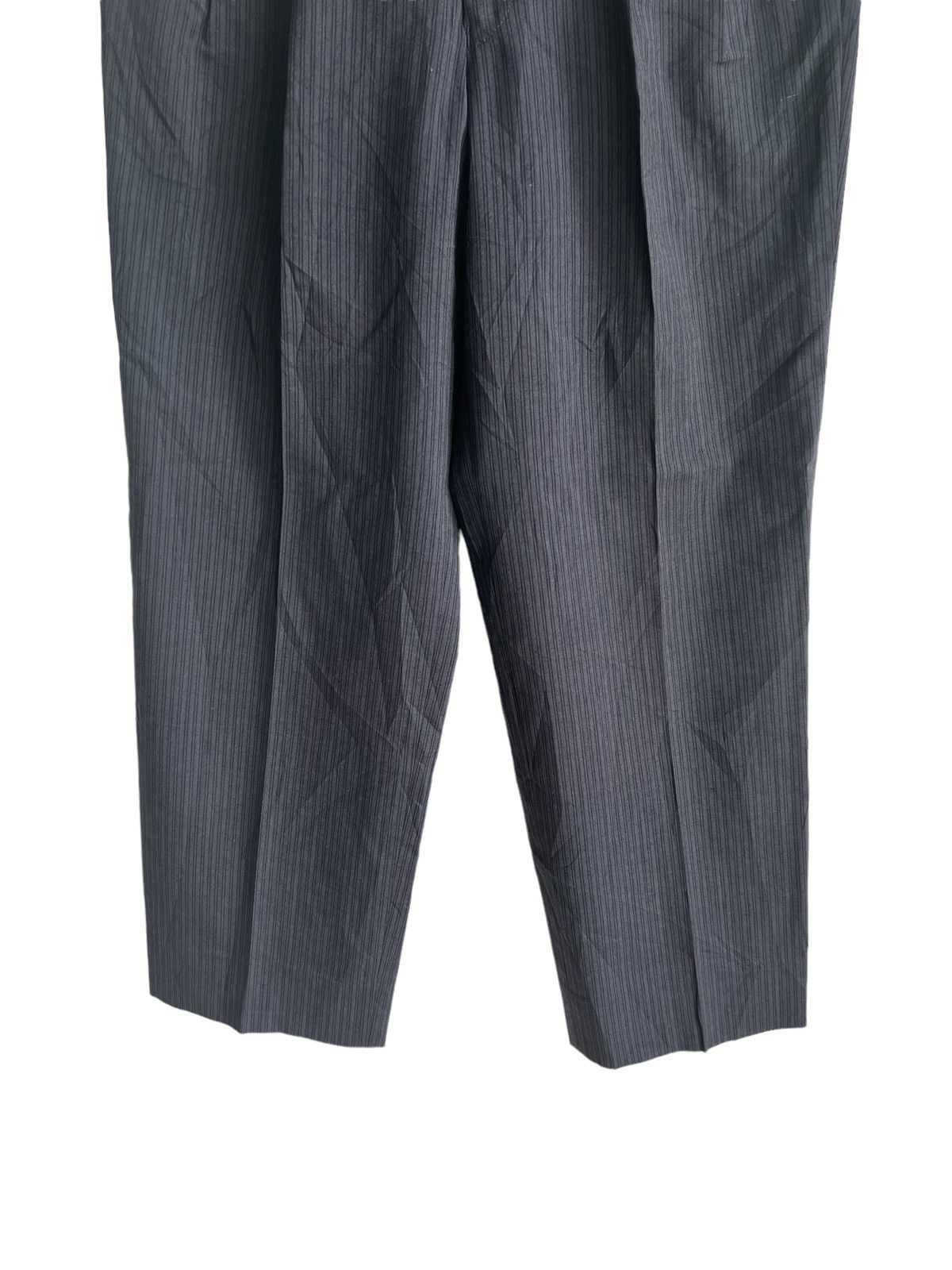 Comme des Garcons Homme 1990s Tete Homme 🇯🇵 Classic Stripe Gabardine Trouser Pants Size US 30 / EU 46 - 5 Thumbnail