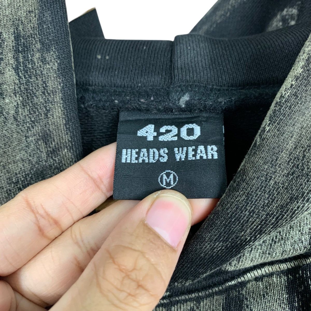 Japanese Brand Sick! Trashed 420 HEADS WEAR Pullover Hoodies #2240-C99 Size US M / EU 48-50 / 2 - 14 Thumbnail