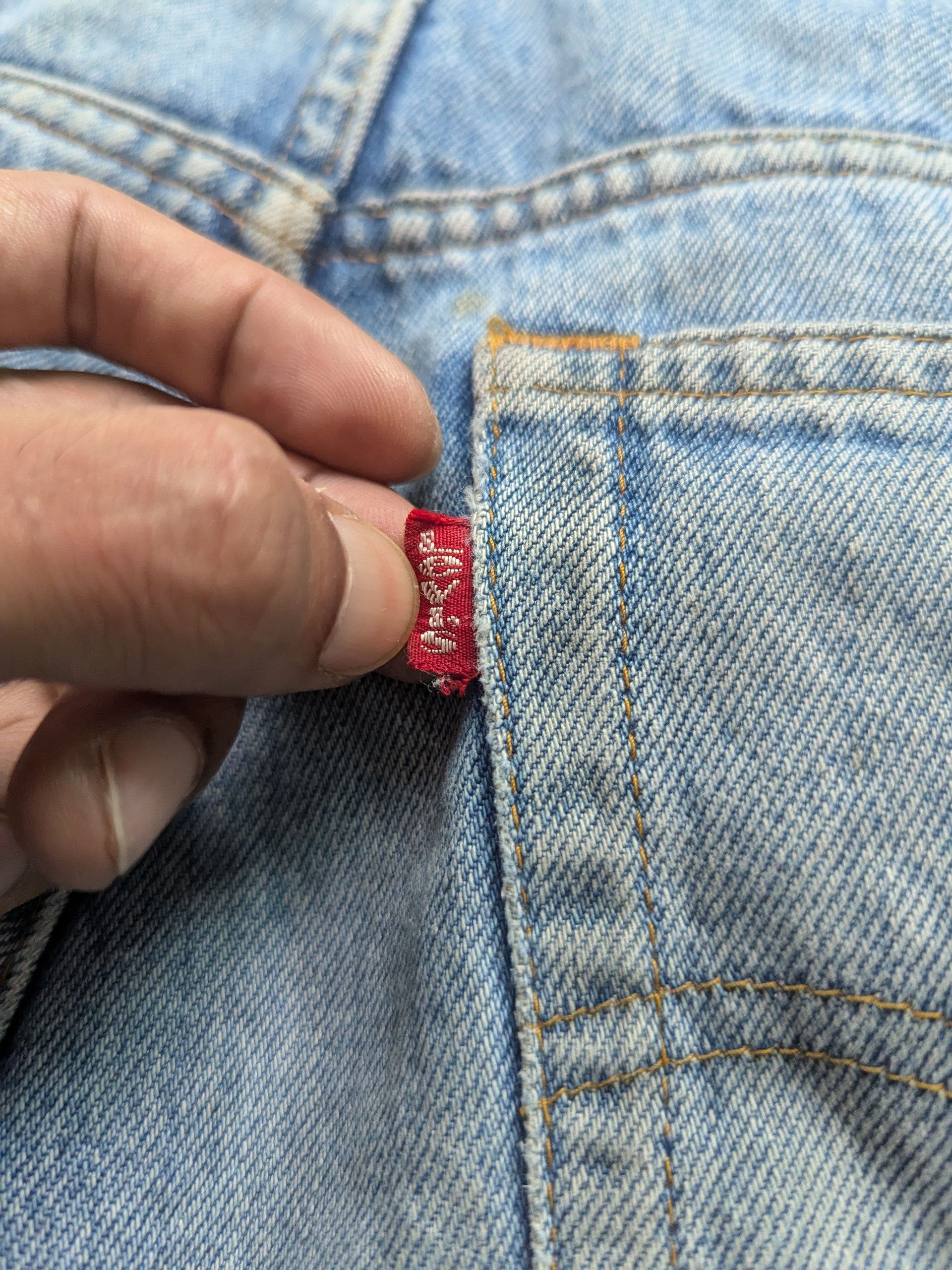 Levi's × Vintage Vintage Levis Denim Distressed Custom Patchwork Punk Style Size US 32 / EU 48 - 15 Thumbnail