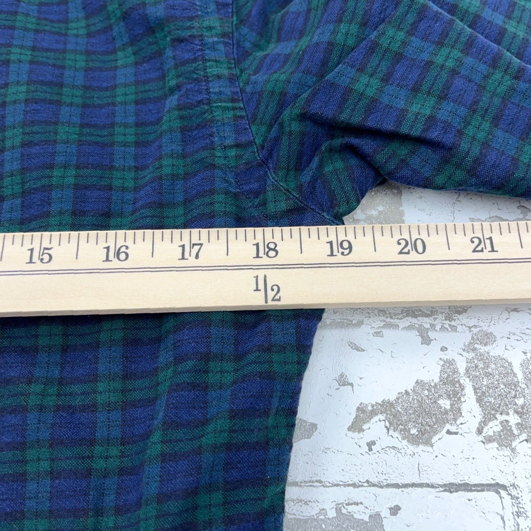Ralph Lauren Ralph Lauren Shirt Men Small Button-Up Green Blue Blackwatch Plaid Adult Size US S / EU 44-46 / 1 - 7 Thumbnail
